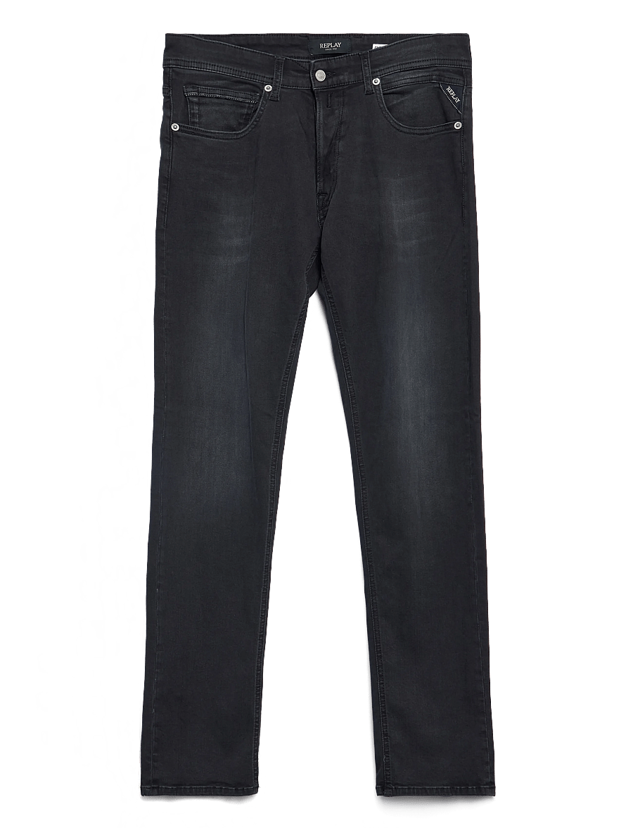 Replay - GROVER Trousers STRAIGHT C-Stretch - grey - 1