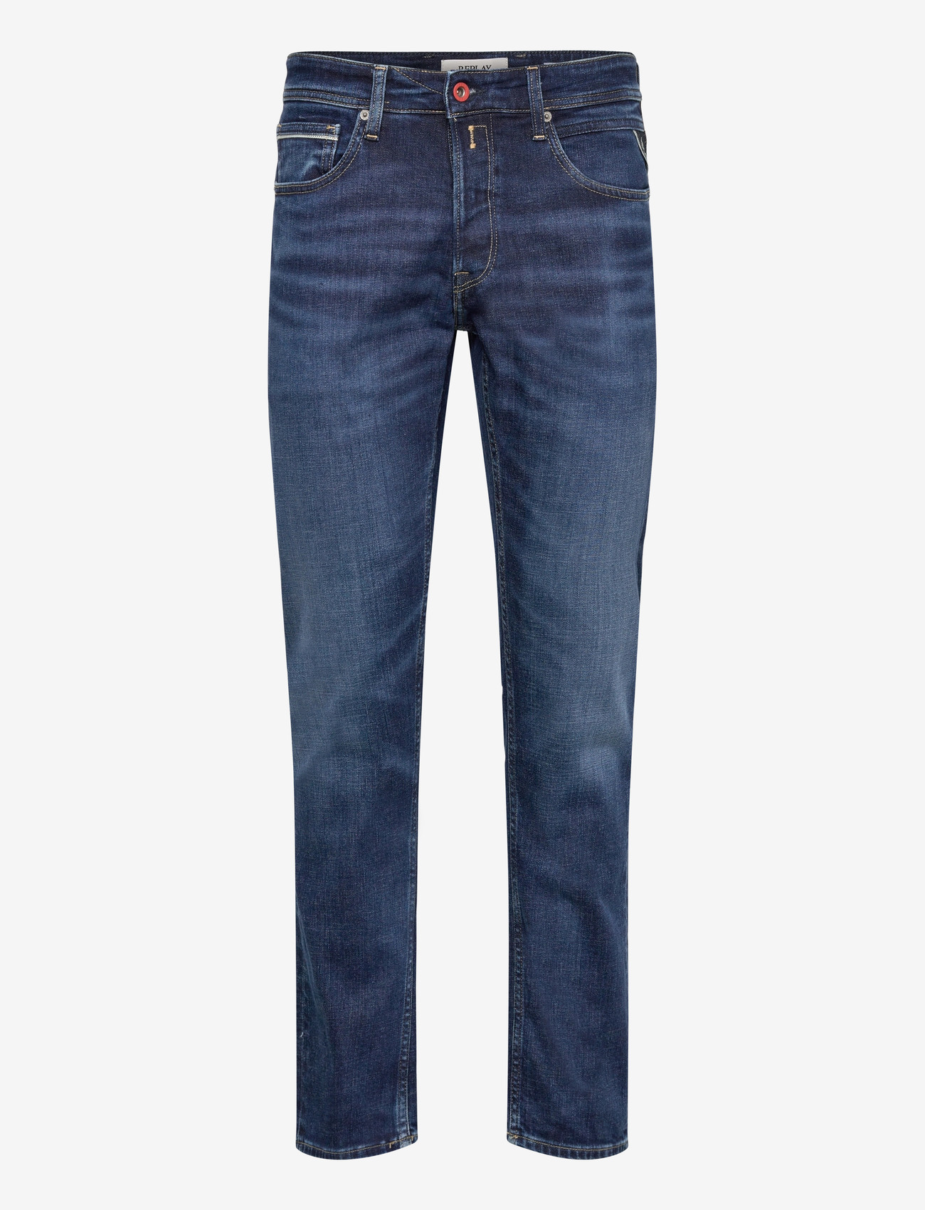 Replay - GROVER Trousers STRAIGHT - tavalised teksad - dark blue - 1