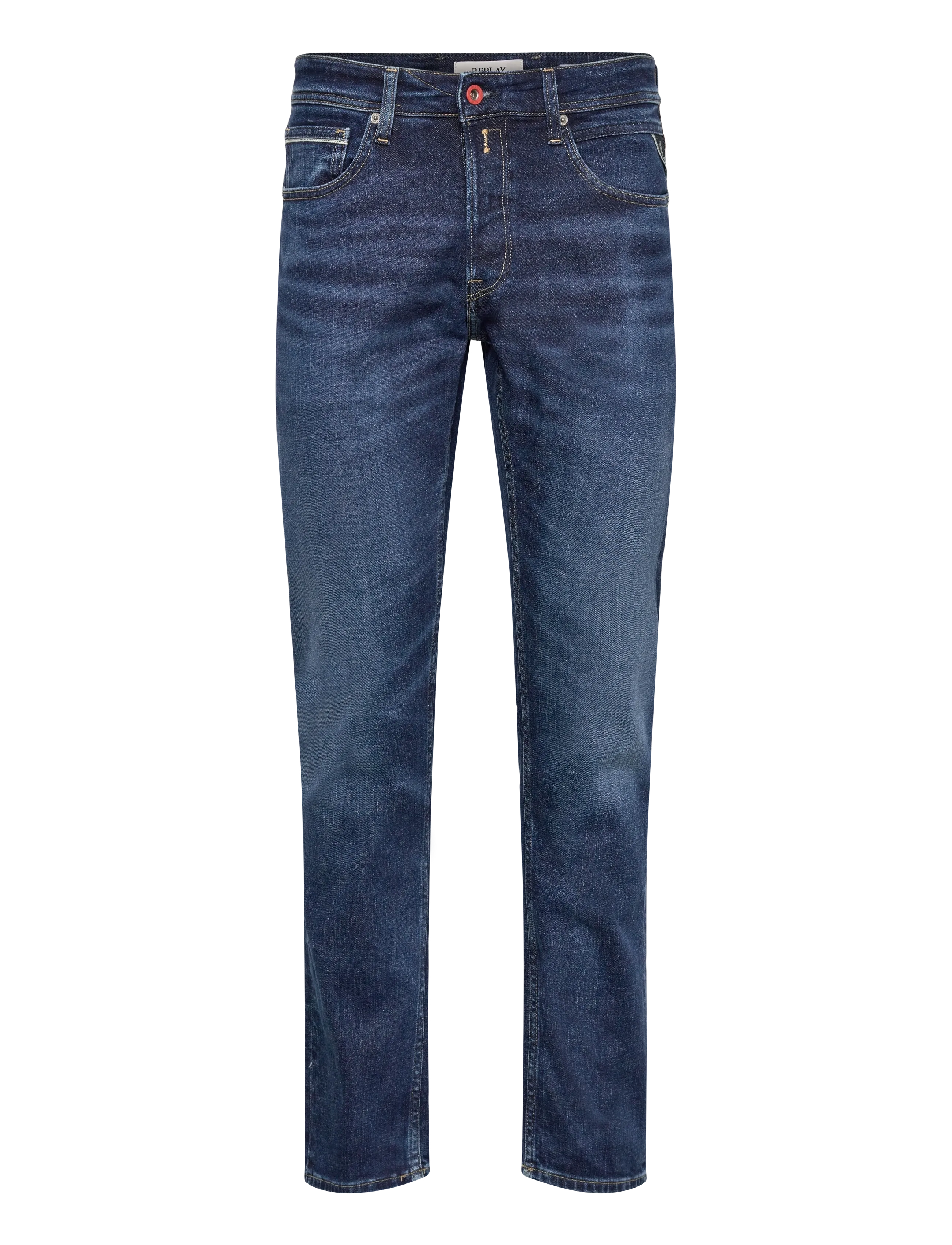 Replay GROVER Trousers STRAIGHT - Jeans - DARK BLUE / blue