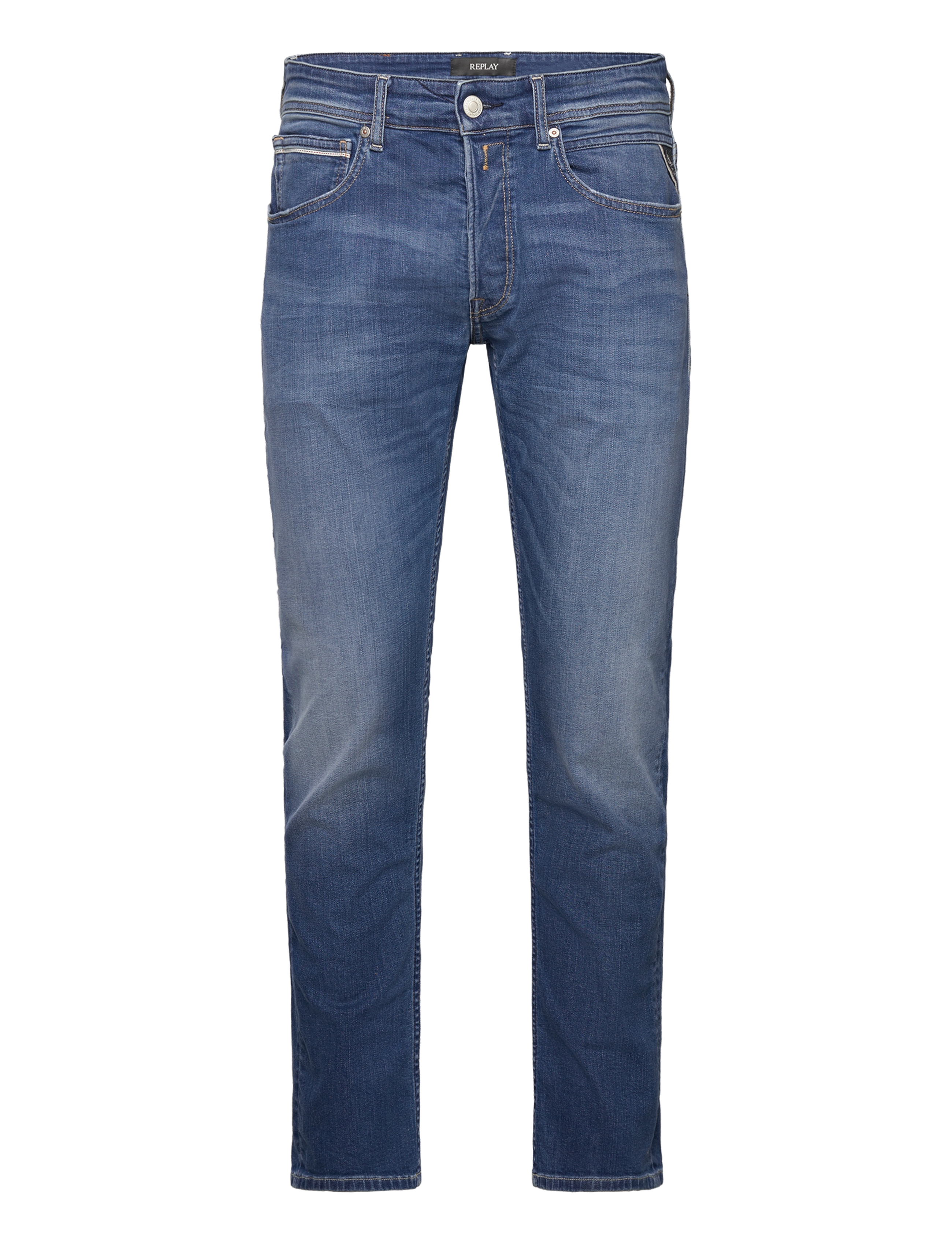 Replay - GROVER Trousers STRAIGHT 573 ONLINE - blue - 0