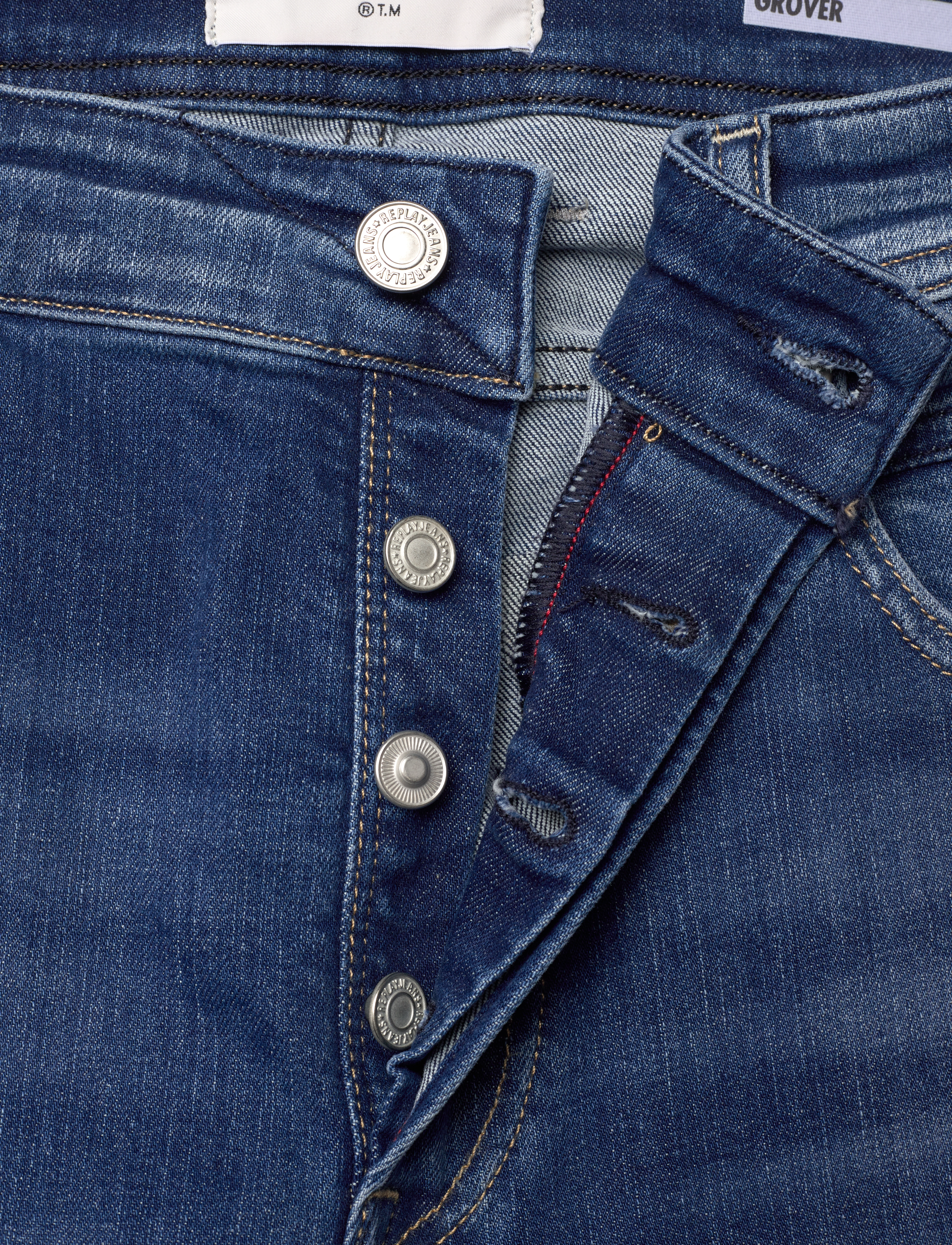 Replay - GROVER Trousers STRAIGHT 573 ONLINE - blue - 5