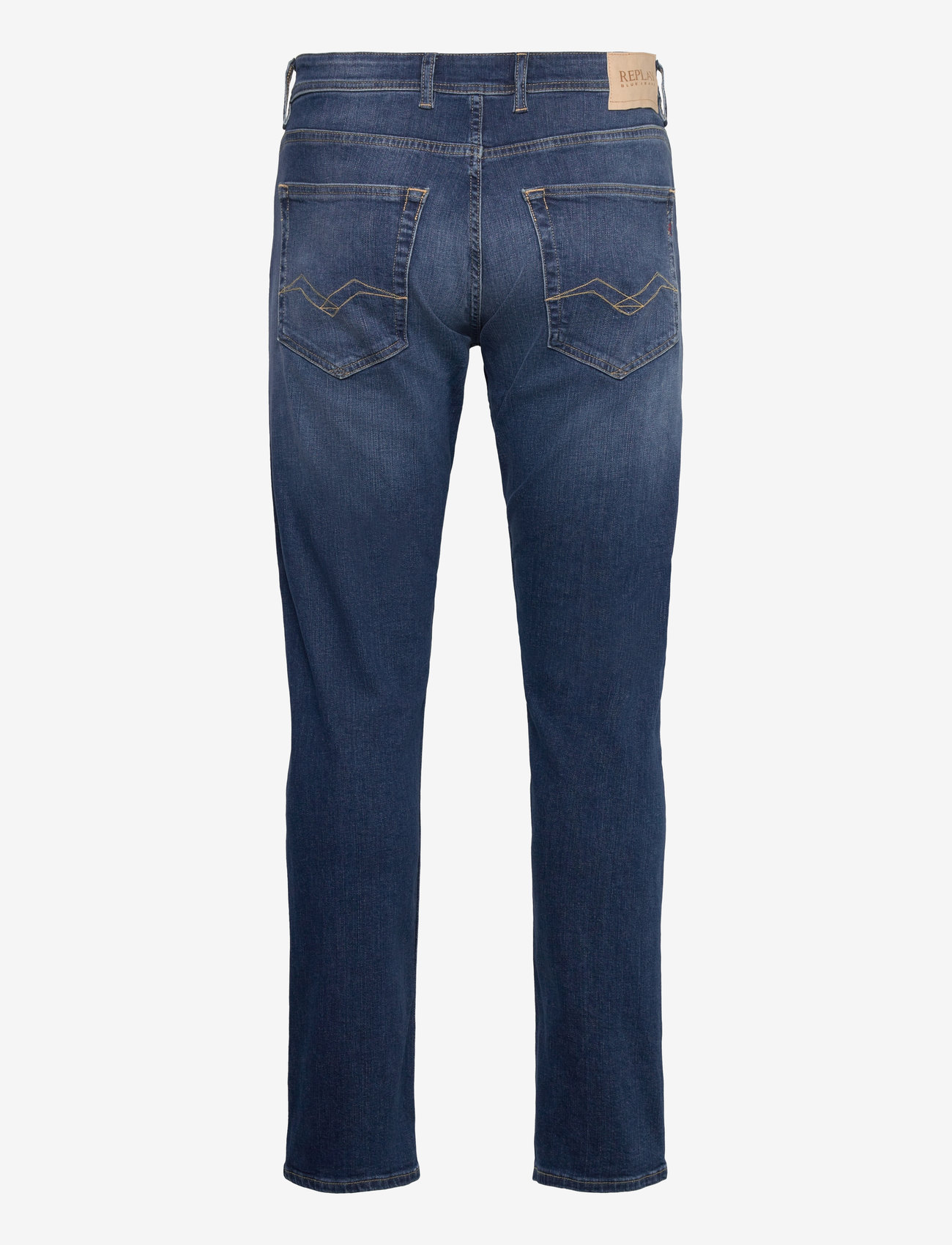 Replay - GROVER Trousers STRAIGHT 573 ECO PLUS - regular piegriezuma džinsa bikses - blue - 1