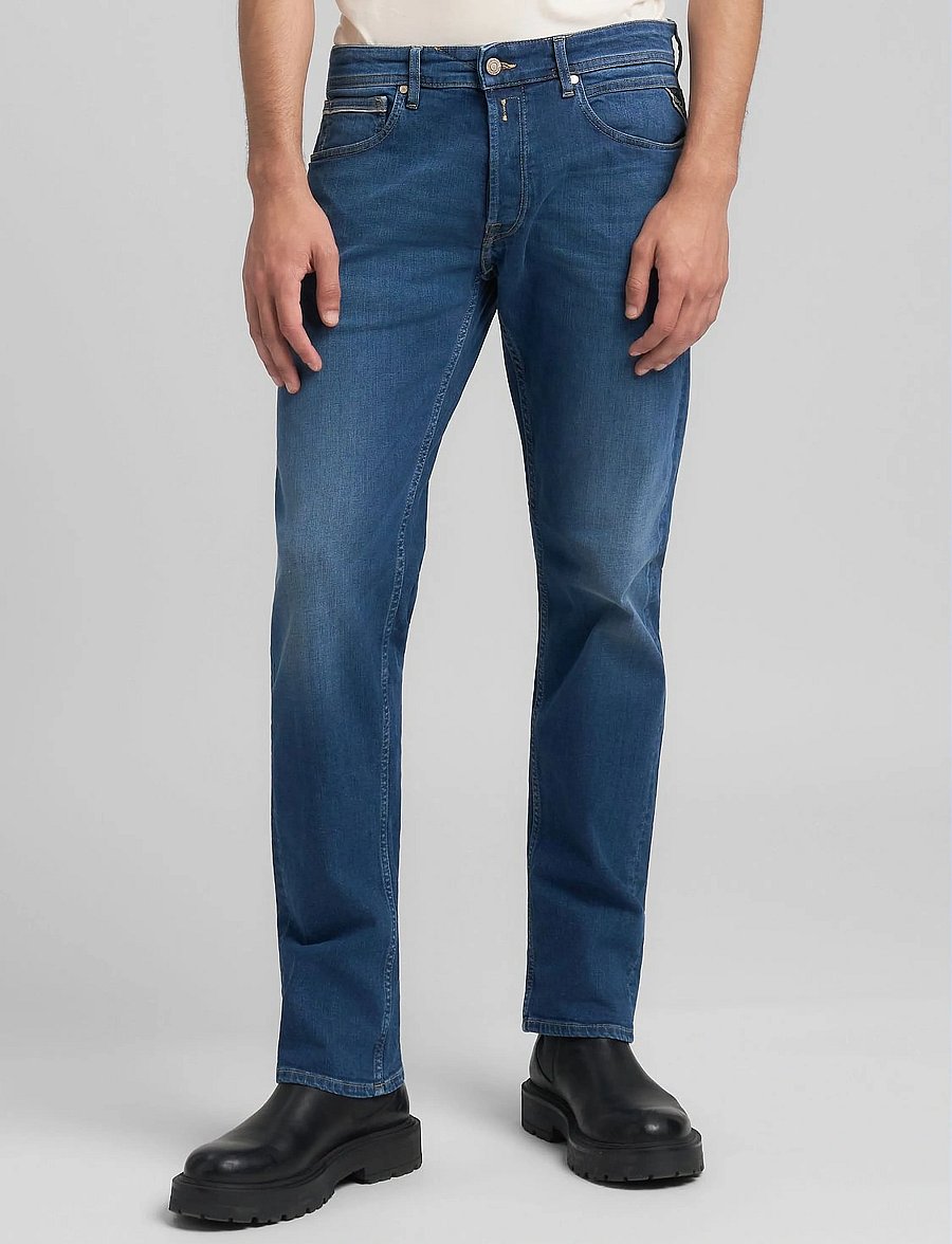 Replay - GROVER Trousers STRAIGHT 573 ECO PLUS,Sustainable - regular jeans - blue - 5