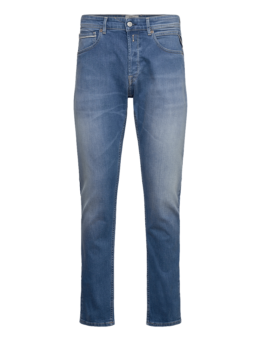 Replay - GROVER Trousers STRAIGHT 573 ECO PLUS - regular jeans - blue - 0