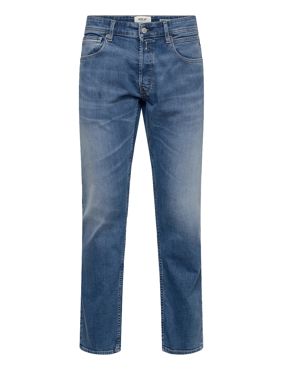 Replay - GROVER Trousers STRAIGHT 573 ECO PLUS - regular jeans - medium blue - 1