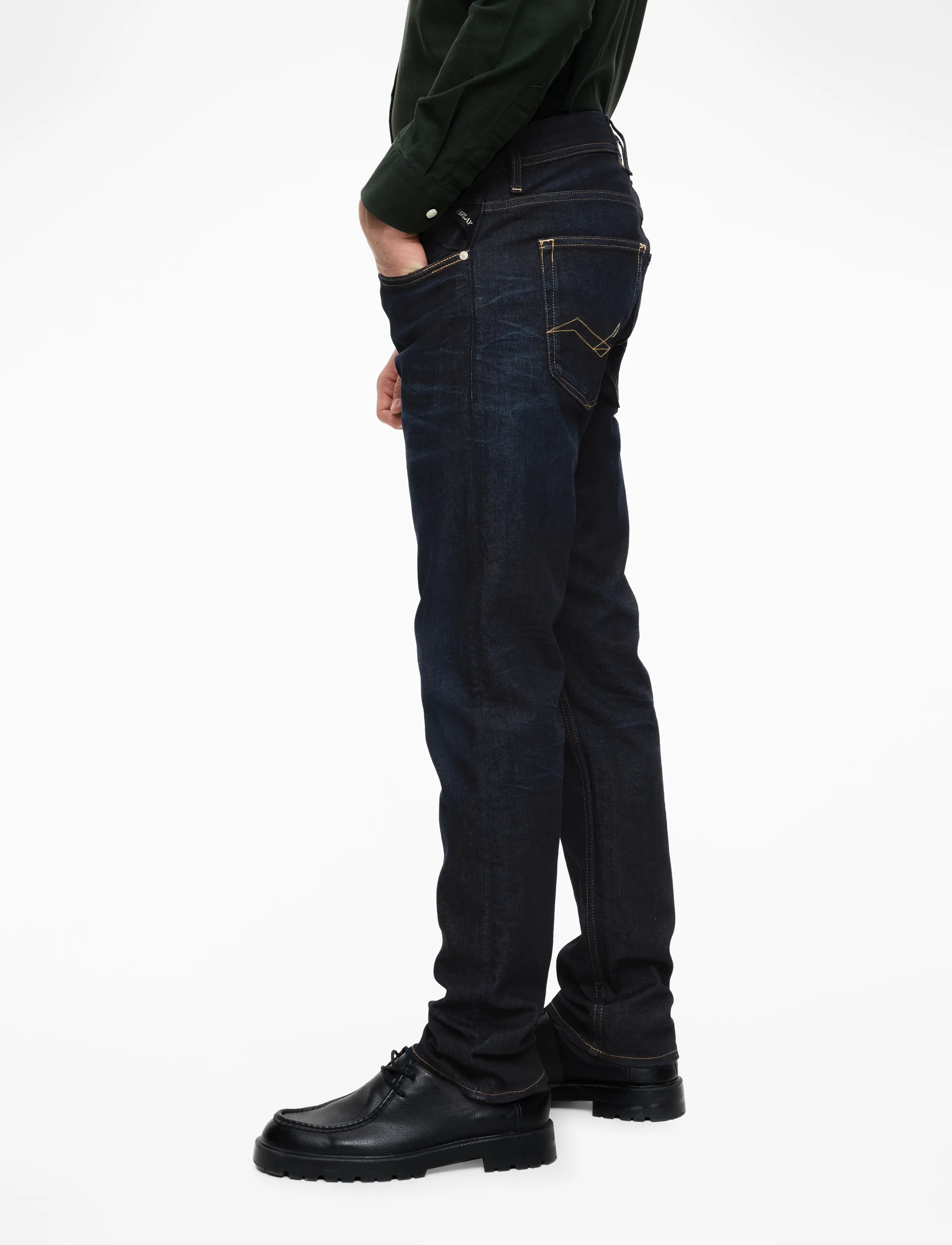 Replay - GROVER Trousers STRAIGHT 573 ECO PLUS - blue - 3