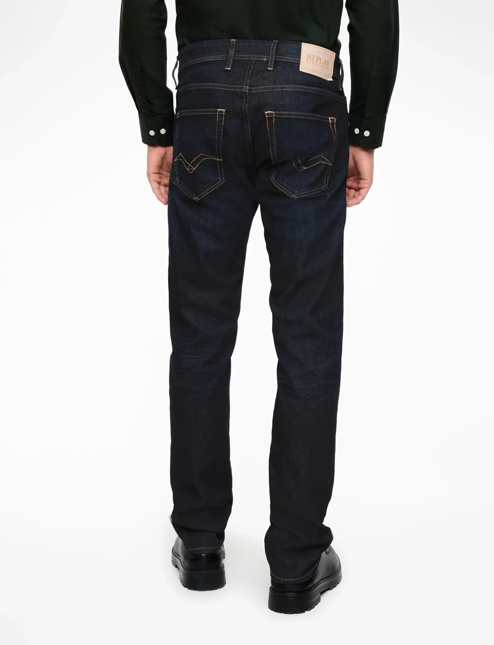 Replay - GROVER Trousers STRAIGHT 573 ECO PLUS - regular jeans - blue - 4