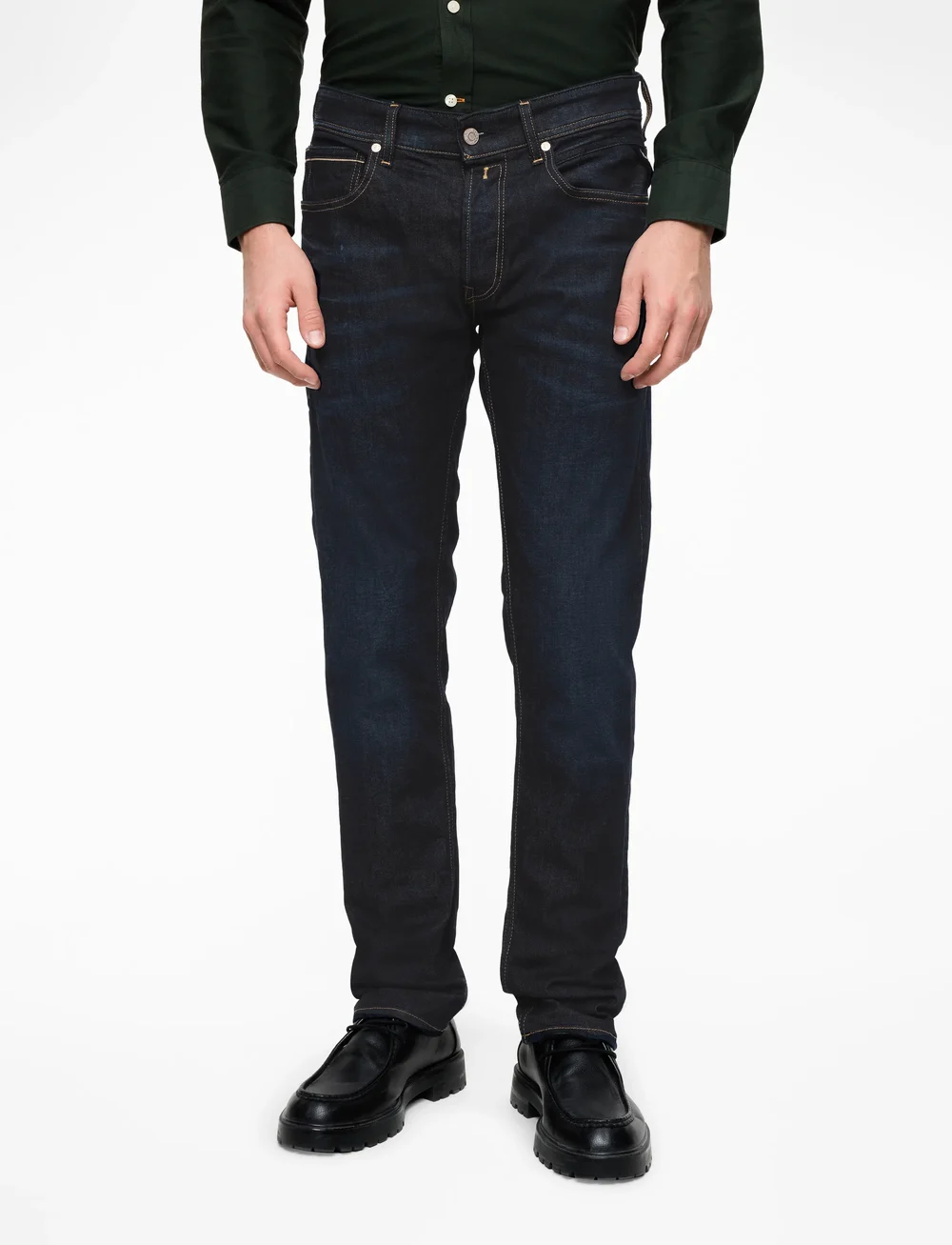 Replay - GROVER Trousers STRAIGHT 573 ECO PLUS - regular jeans - blue - 0