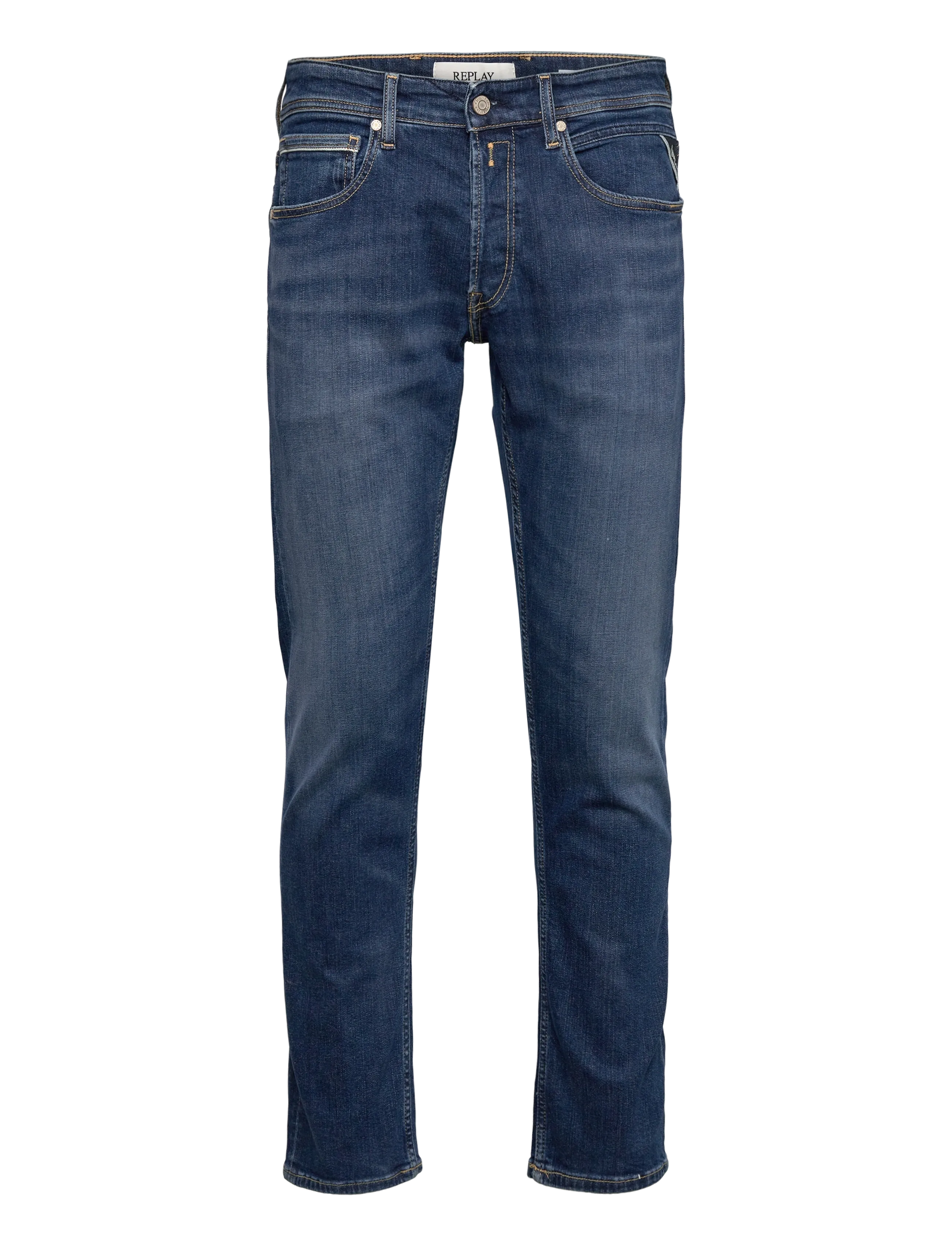 Replay GROVER Trousers STRAIGHT 573 ECO PLUS - Replay - BLUE / blue