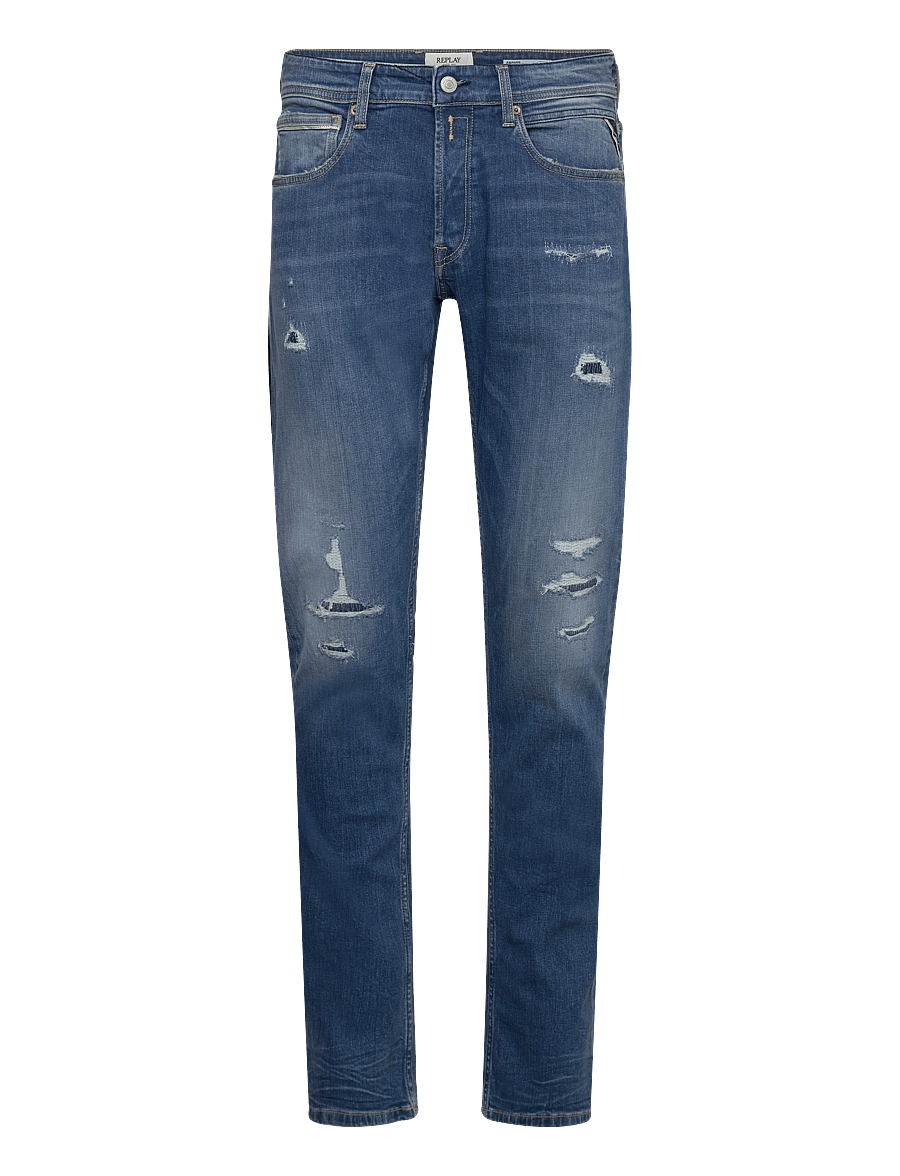 Replay - GROVER Trousers STRAIGHT 573 ECO PLUS - normale jeans - blue - 1