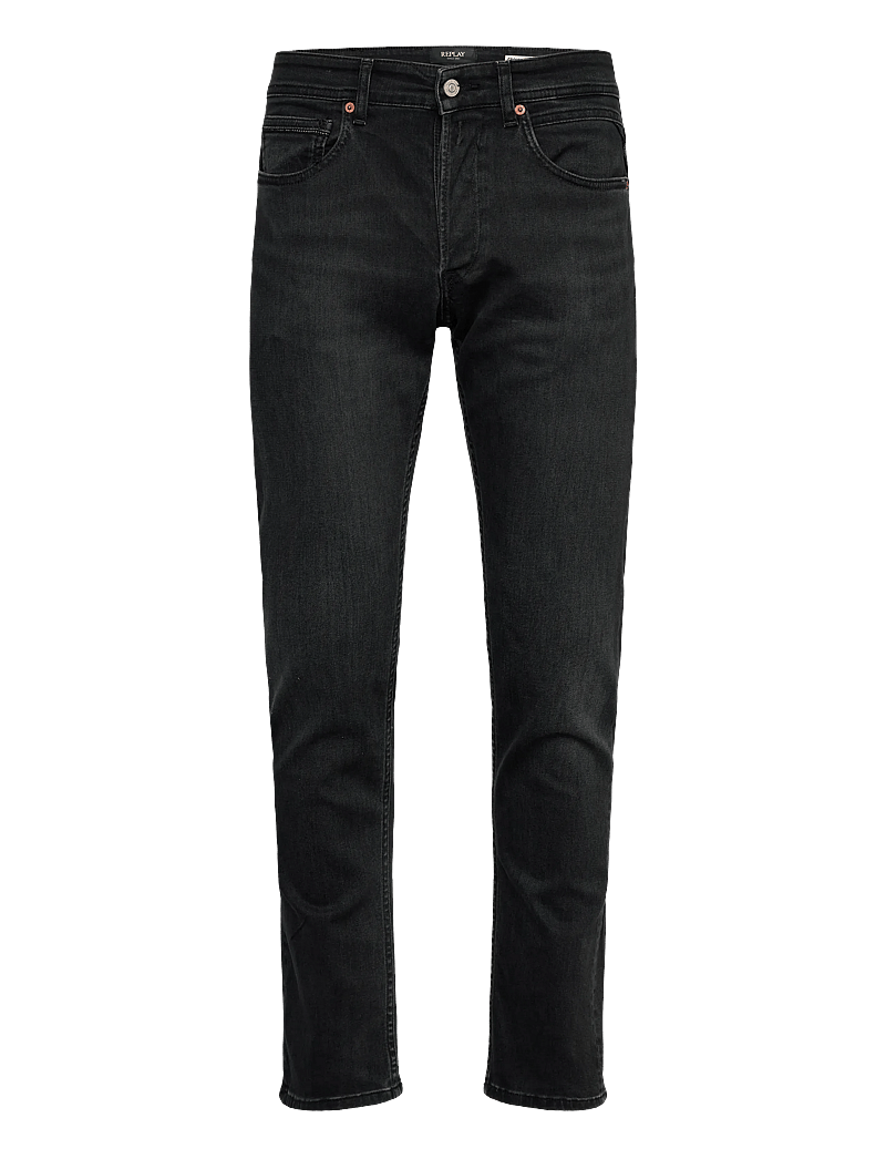Replay - GROVER Trousers STRAIGHT 573 ECO PLUS - regular jeans - black delavÉ - 1