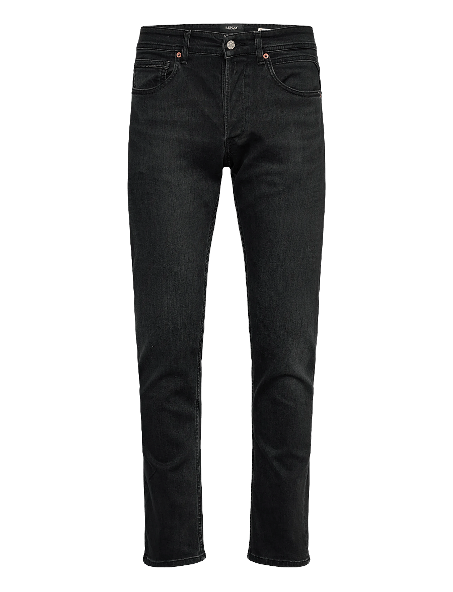 Replay - GROVER Trousers STRAIGHT 573 ECO PLUS,Sustainable - black delavÉ - 1