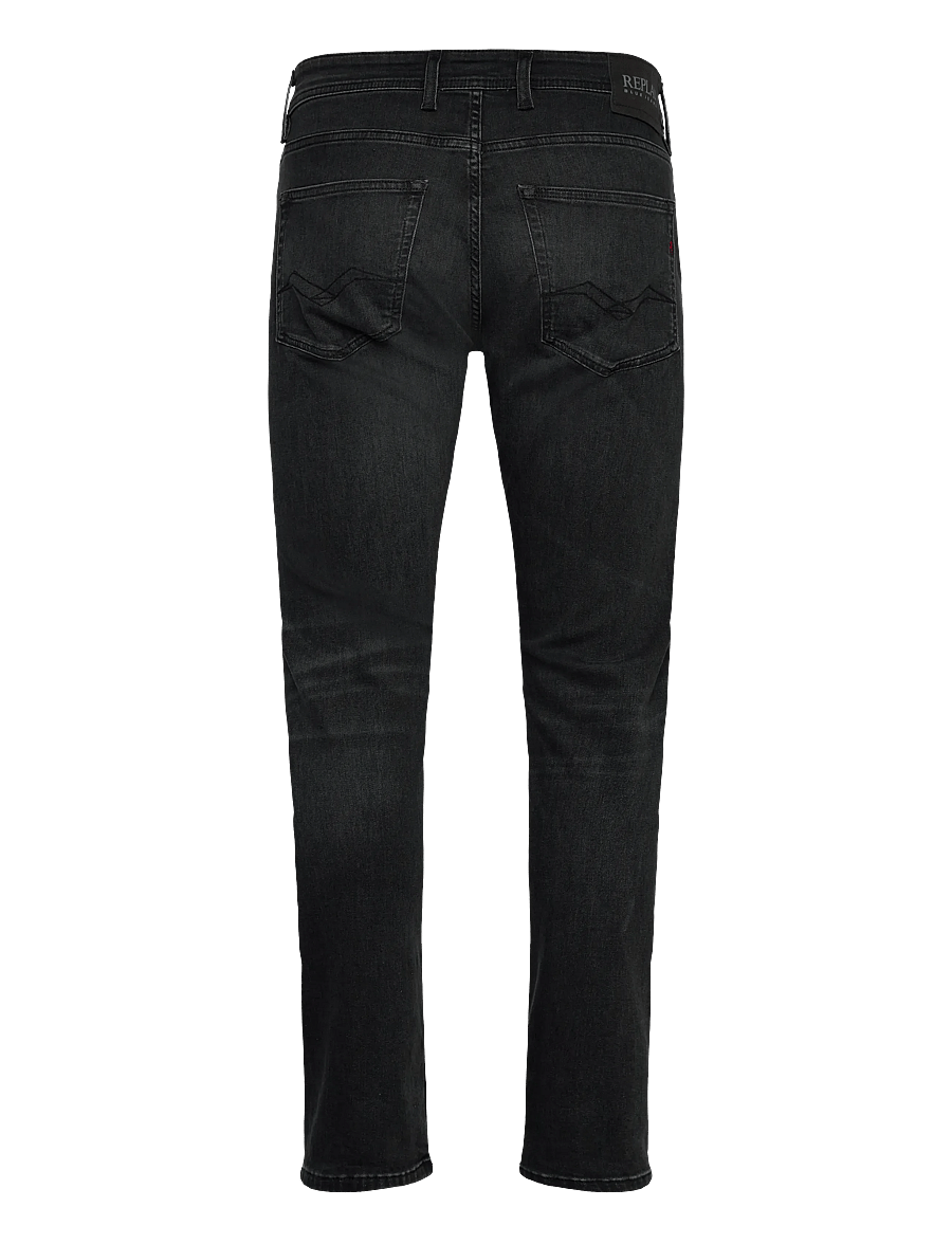 Replay - GROVER Trousers STRAIGHT 573 ECO PLUS,Sustainable - black delavÉ - 2
