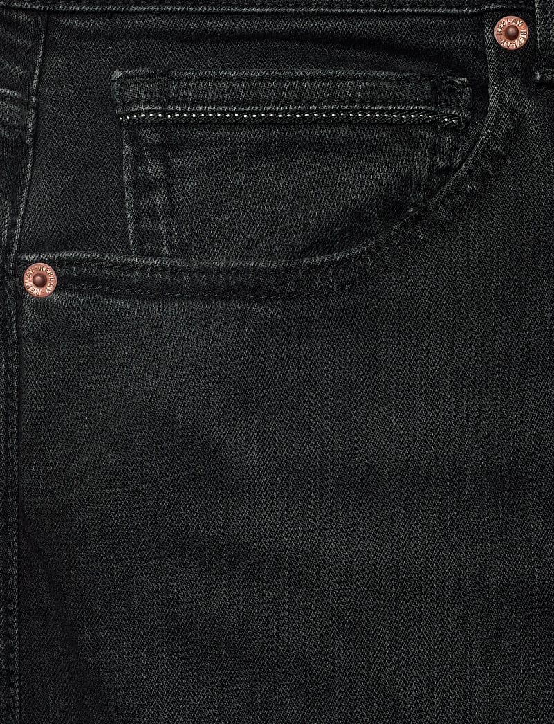 Replay - GROVER Trousers STRAIGHT 573 ECO PLUS - regular jeans - black delavÉ - 5