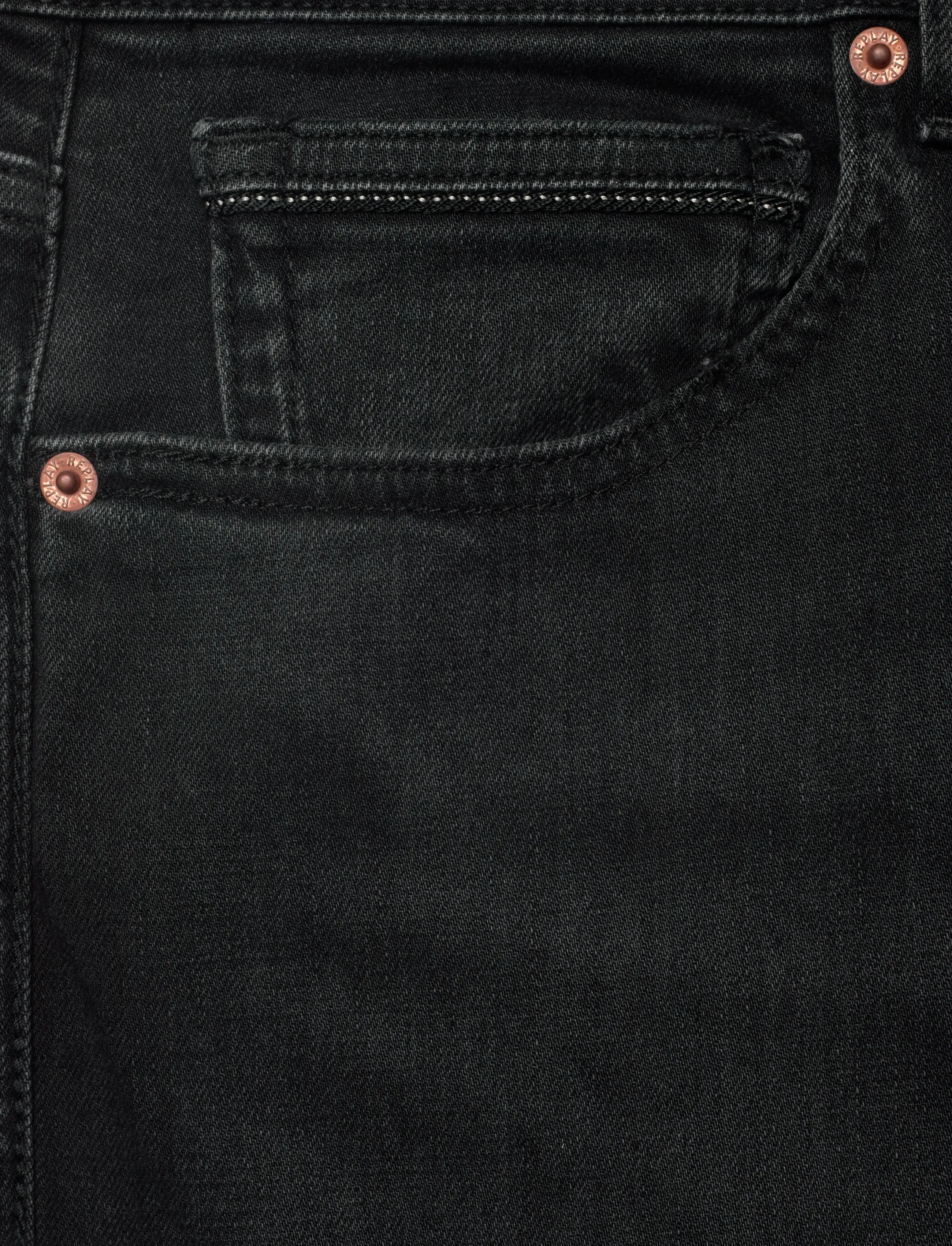 Replay - GROVER Trousers STRAIGHT 573 ECO PLUS,Sustainable - black delavÉ - 5
