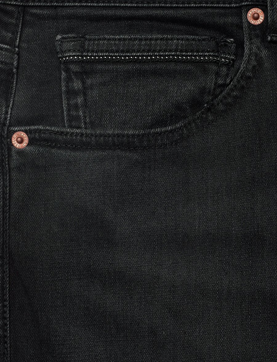 Replay - GROVER Trousers STRAIGHT 573 ECO PLUS,Sustainable - black delavÉ - 5