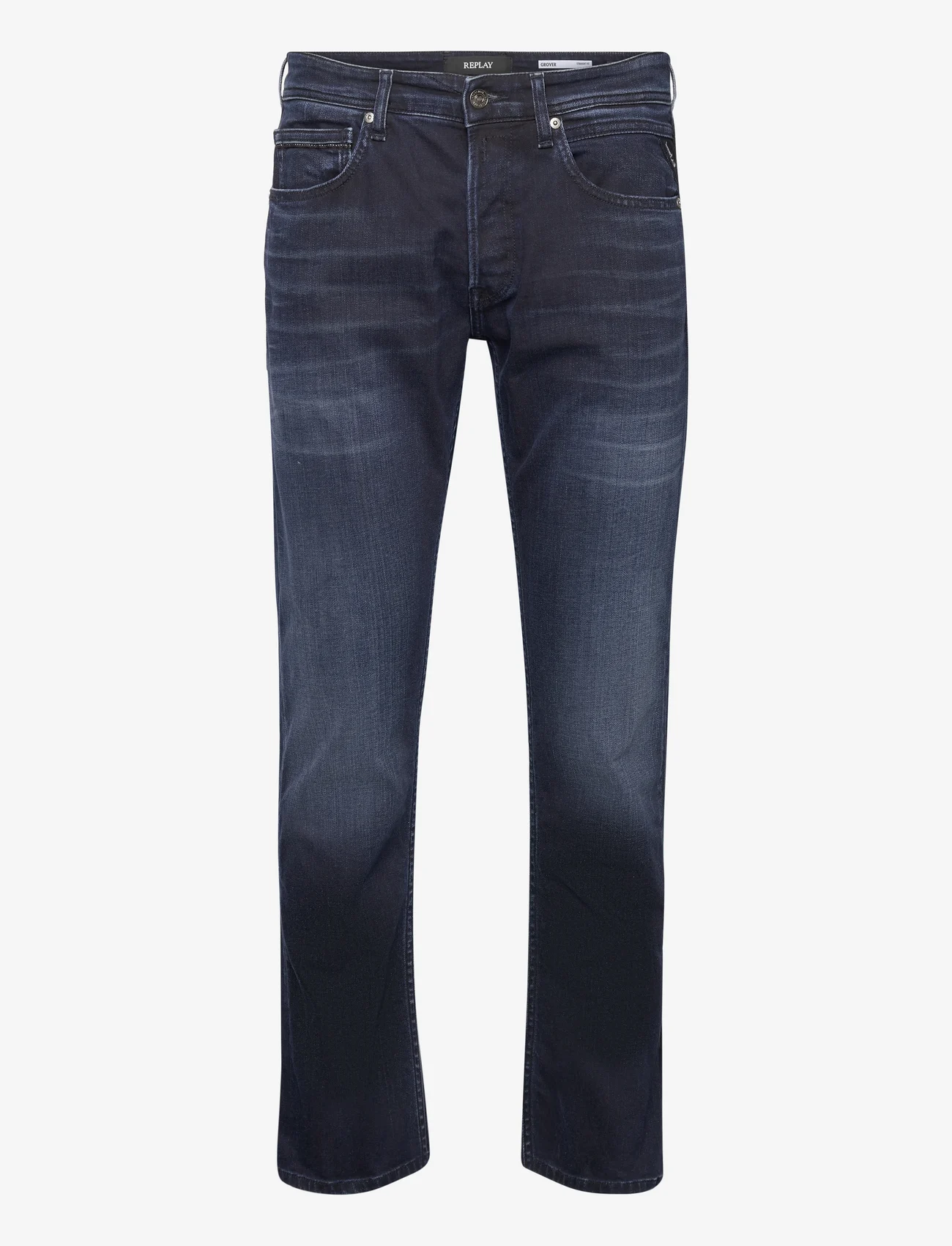 Replay - GROVER Trousers STRAIGHT 573 ONLINE - regular jeans - blue - 0