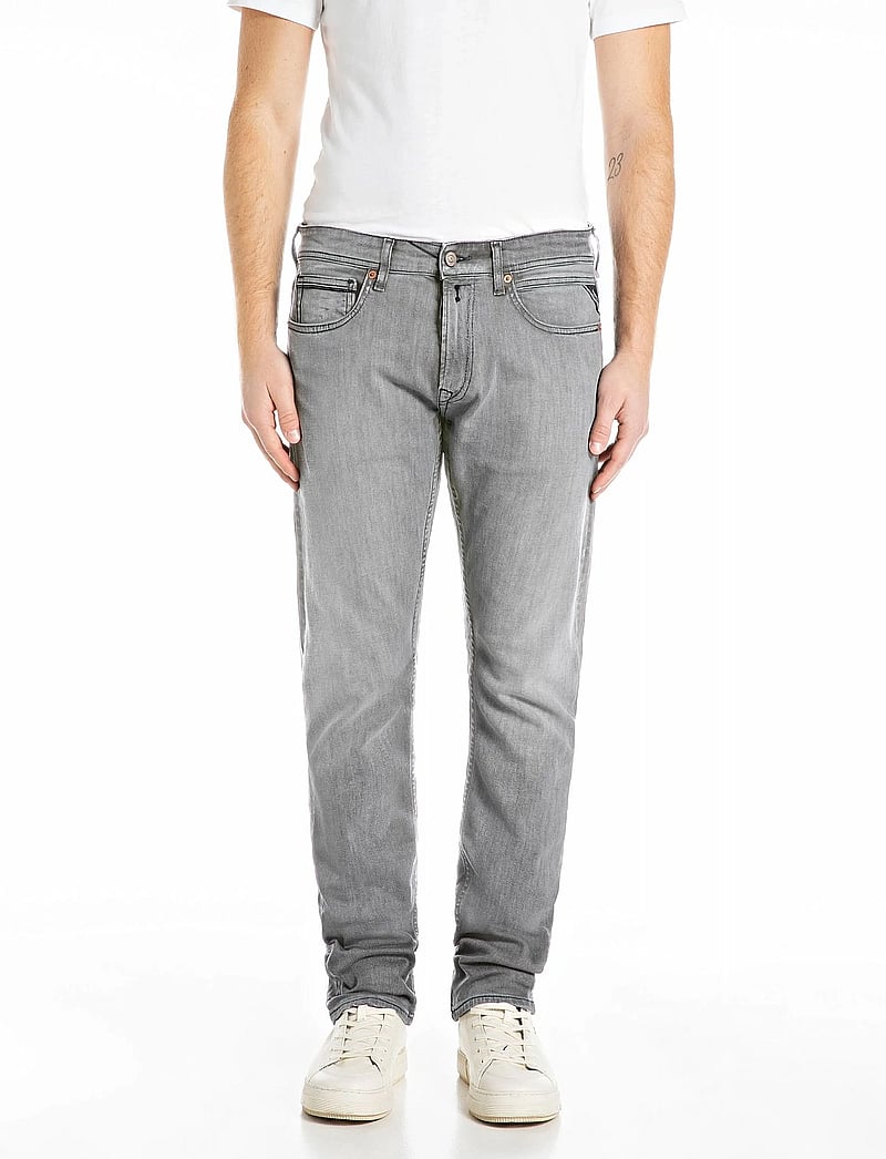 Replay - GROVER Trousers STRAIGHT 573 ECO PLUS - regular jeans - medium grey - 0