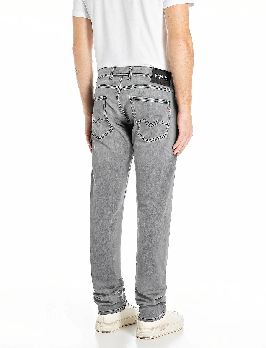 Replay - GROVER Trousers STRAIGHT 573 ECO PLUS - regular jeans - medium grey - 2