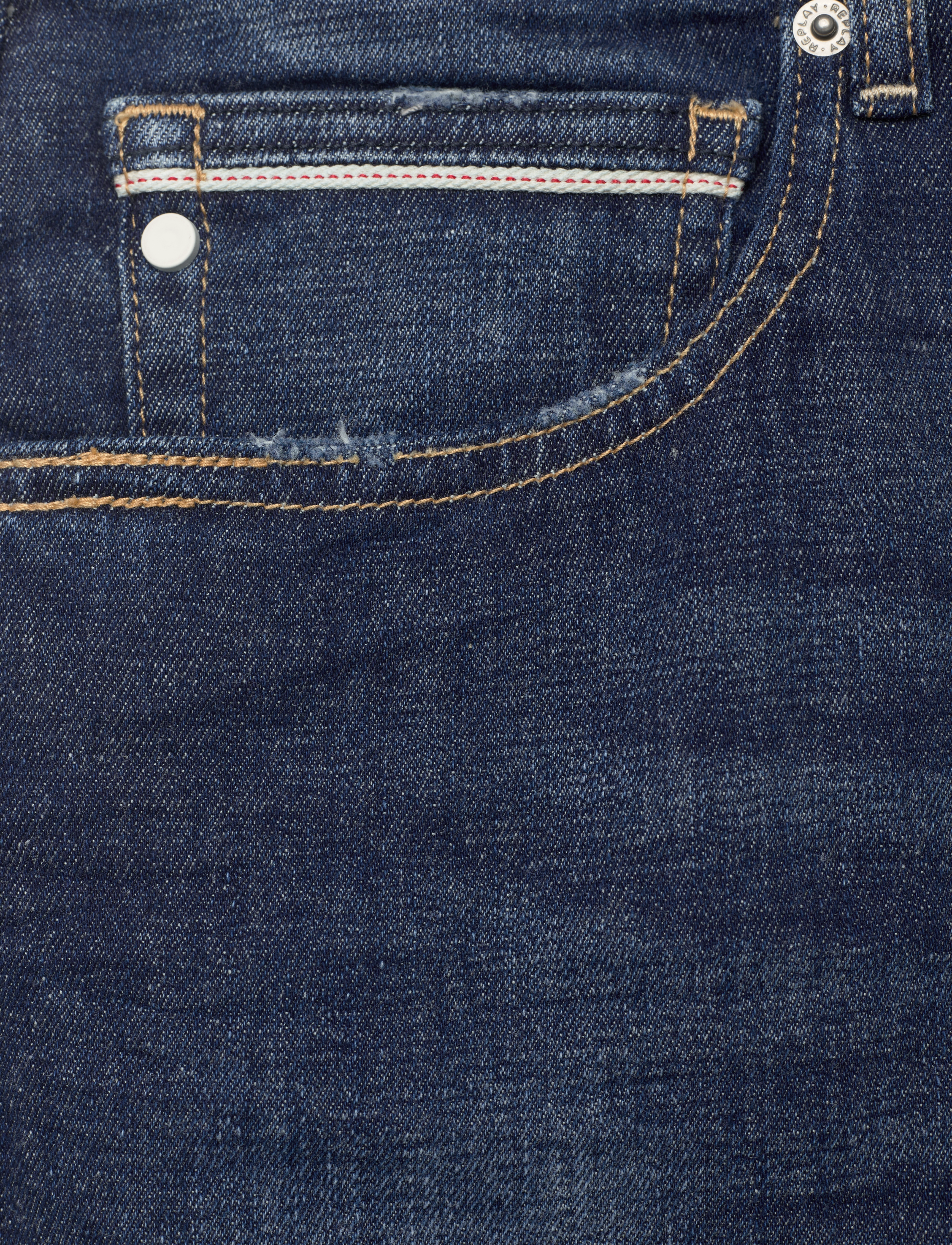 Replay - GROVER Trousers STRAIGHT RECYCLED 360 - blue - 2