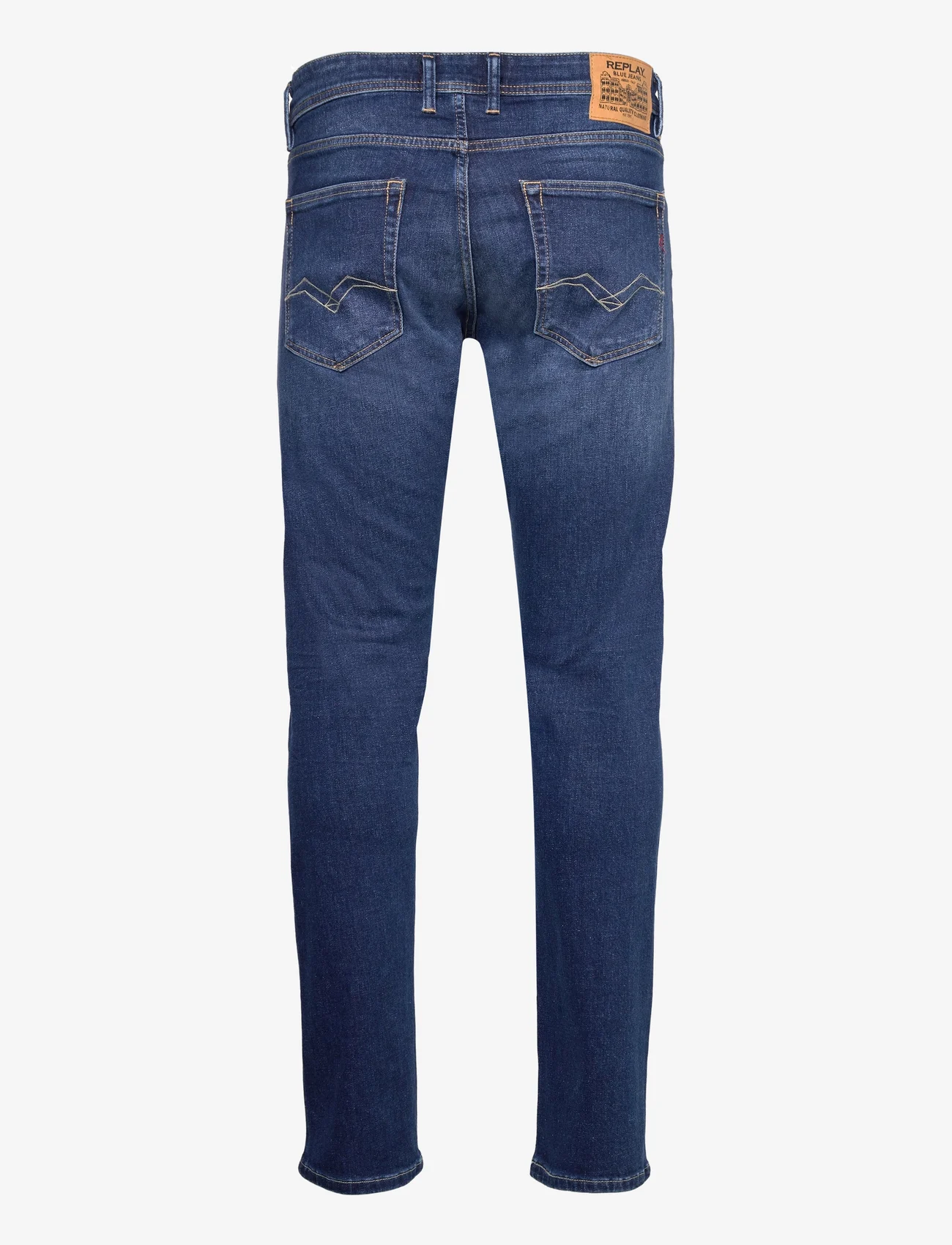 Replay - GROVER Trousers STRAIGHT 99 Denim - kitsad teksad - blue - 1