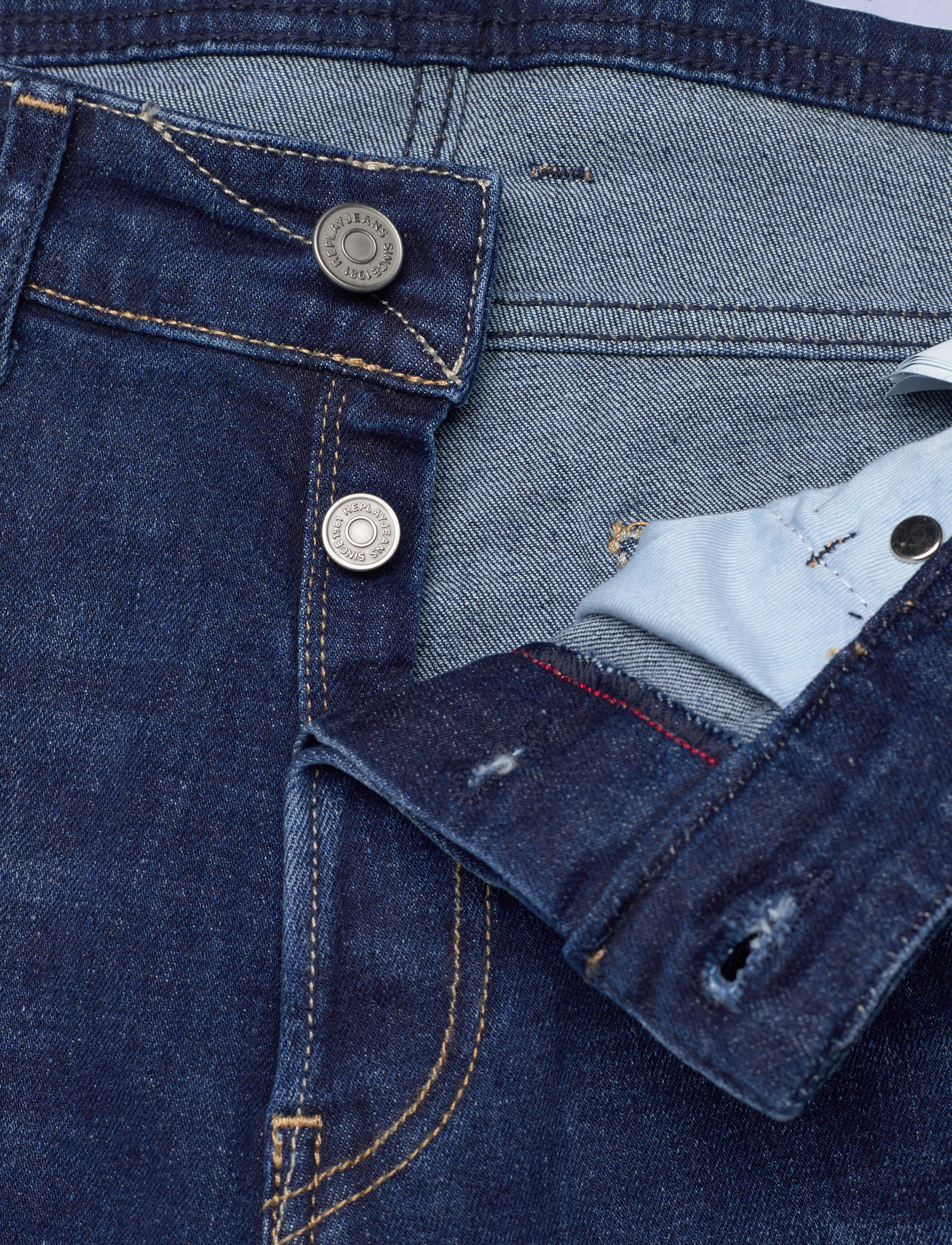 Replay - GROVER Trousers STRAIGHT 99 Denim - blue - 5