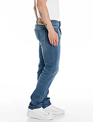 Replay - GROVER Trousers STRAIGHT 99 Denim - kitsad teksad - blue - 4