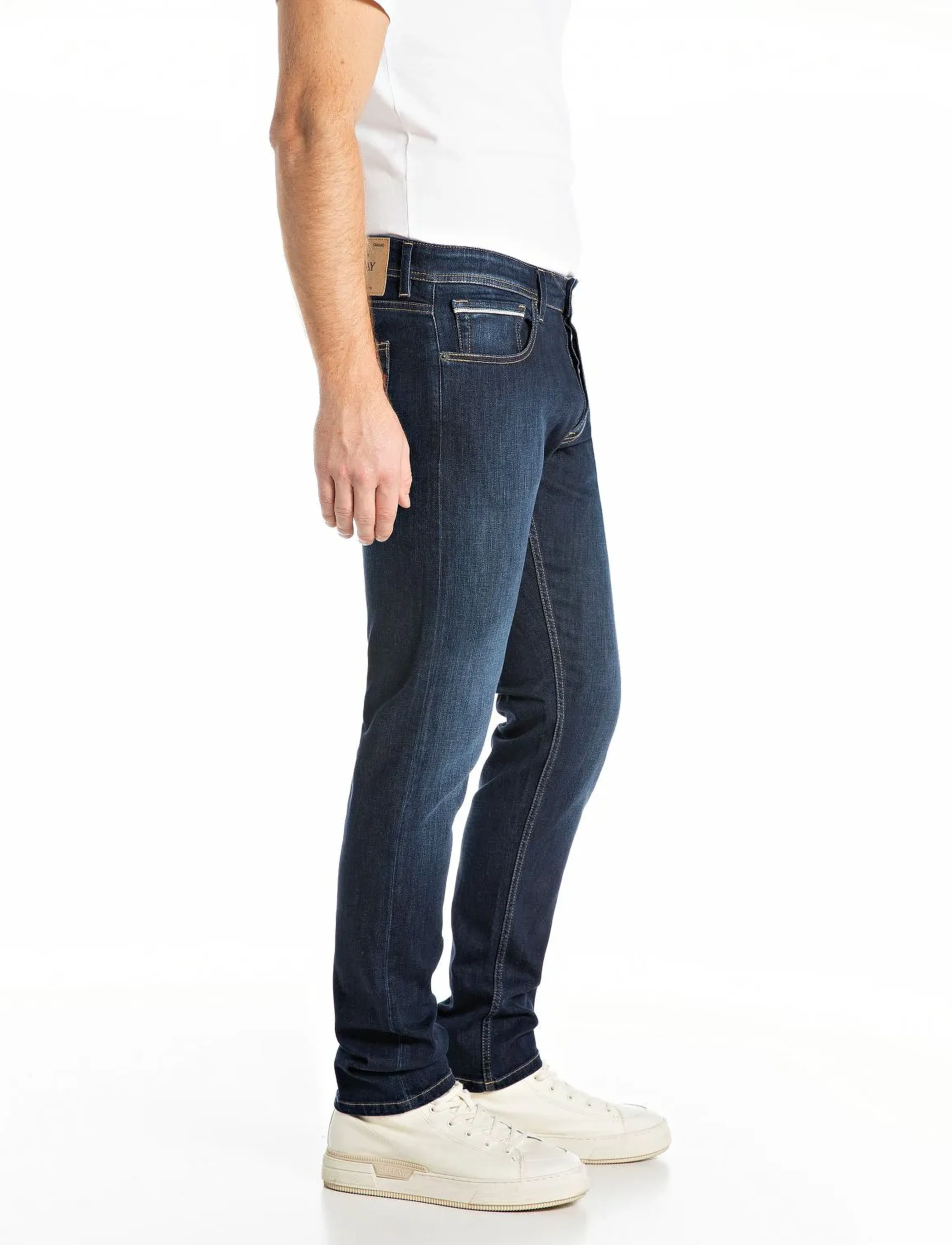 Replay - GROVER Trousers STRAIGHT 99 Denim - blue - 4