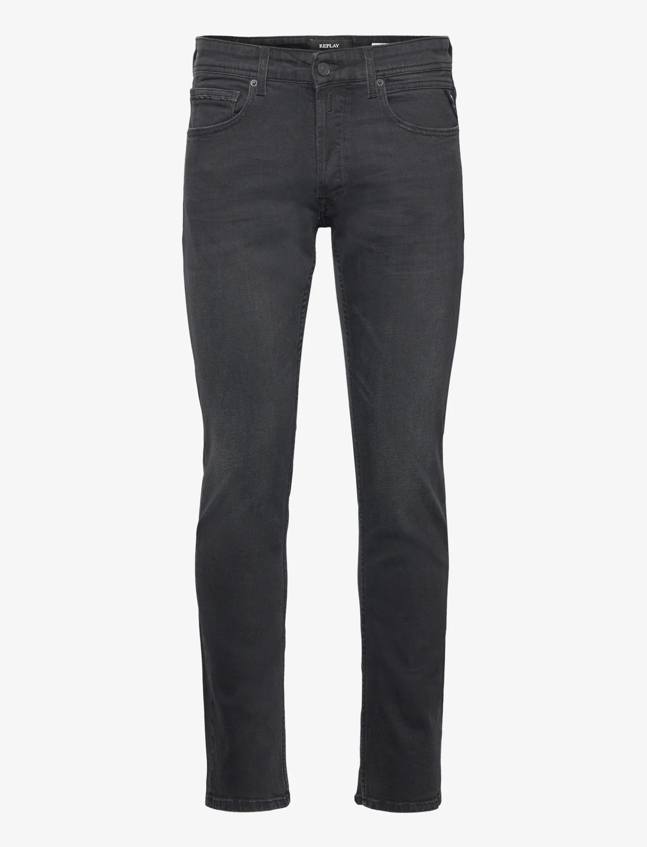 Replay - GROVER Trousers STRAIGHT 99 Denim - slim jeans - black - 0