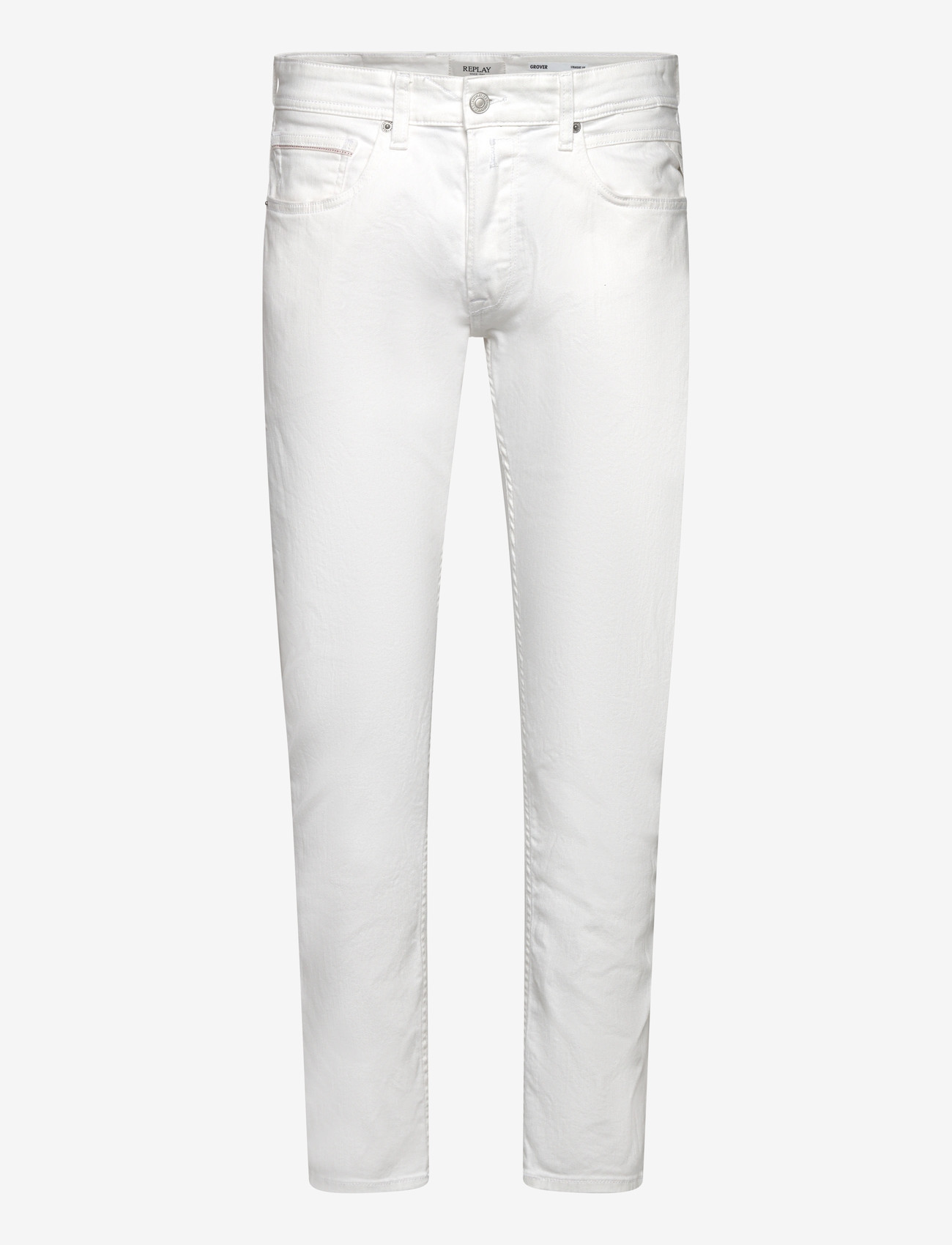 Replay - GROVER Trousers STRAIGHT - regular jeans - white - 1