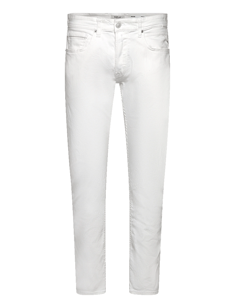 Replay - GROVER Trousers STRAIGHT - regular jeans - white - 1