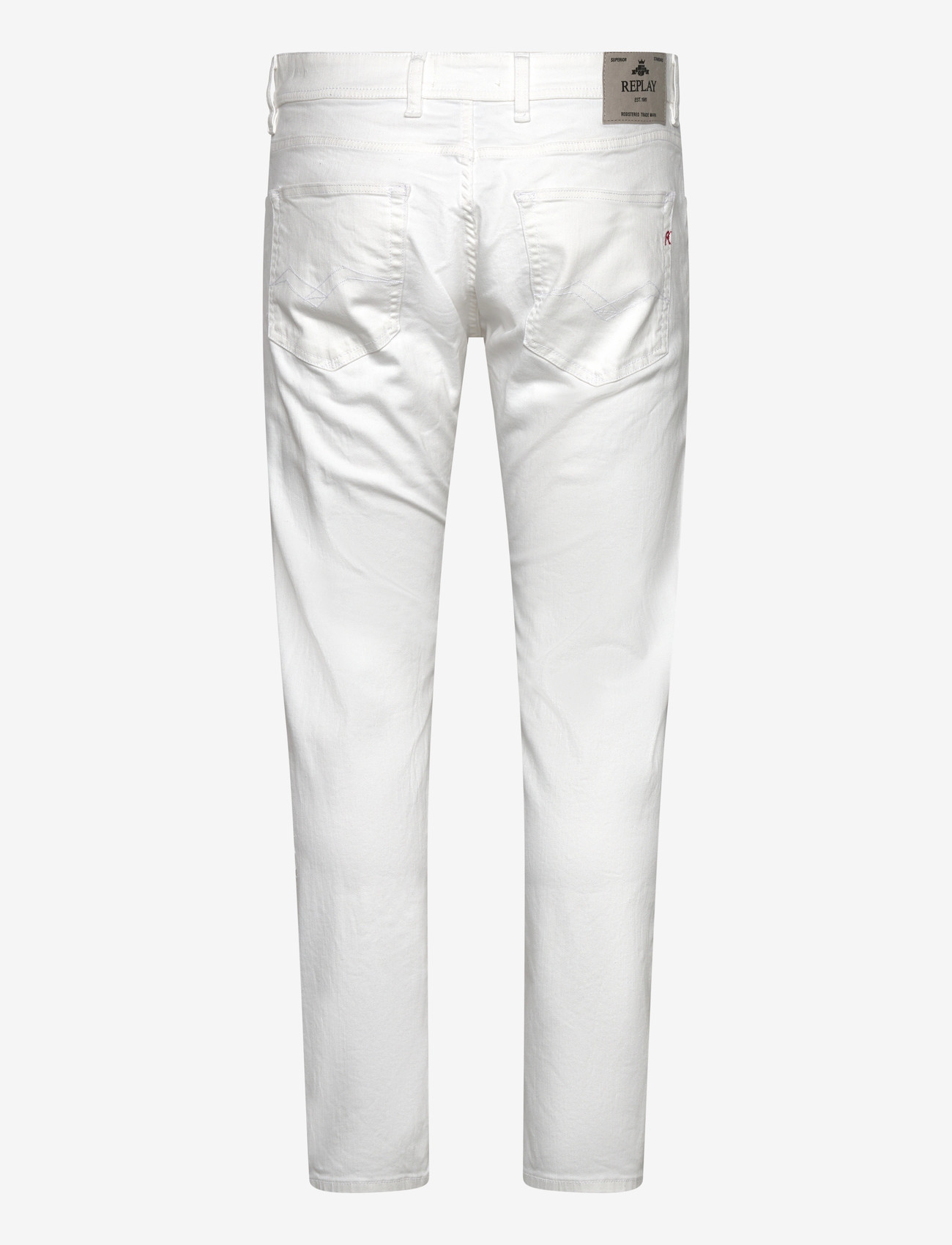 Replay - GROVER Trousers STRAIGHT - regular jeans - white - 2
