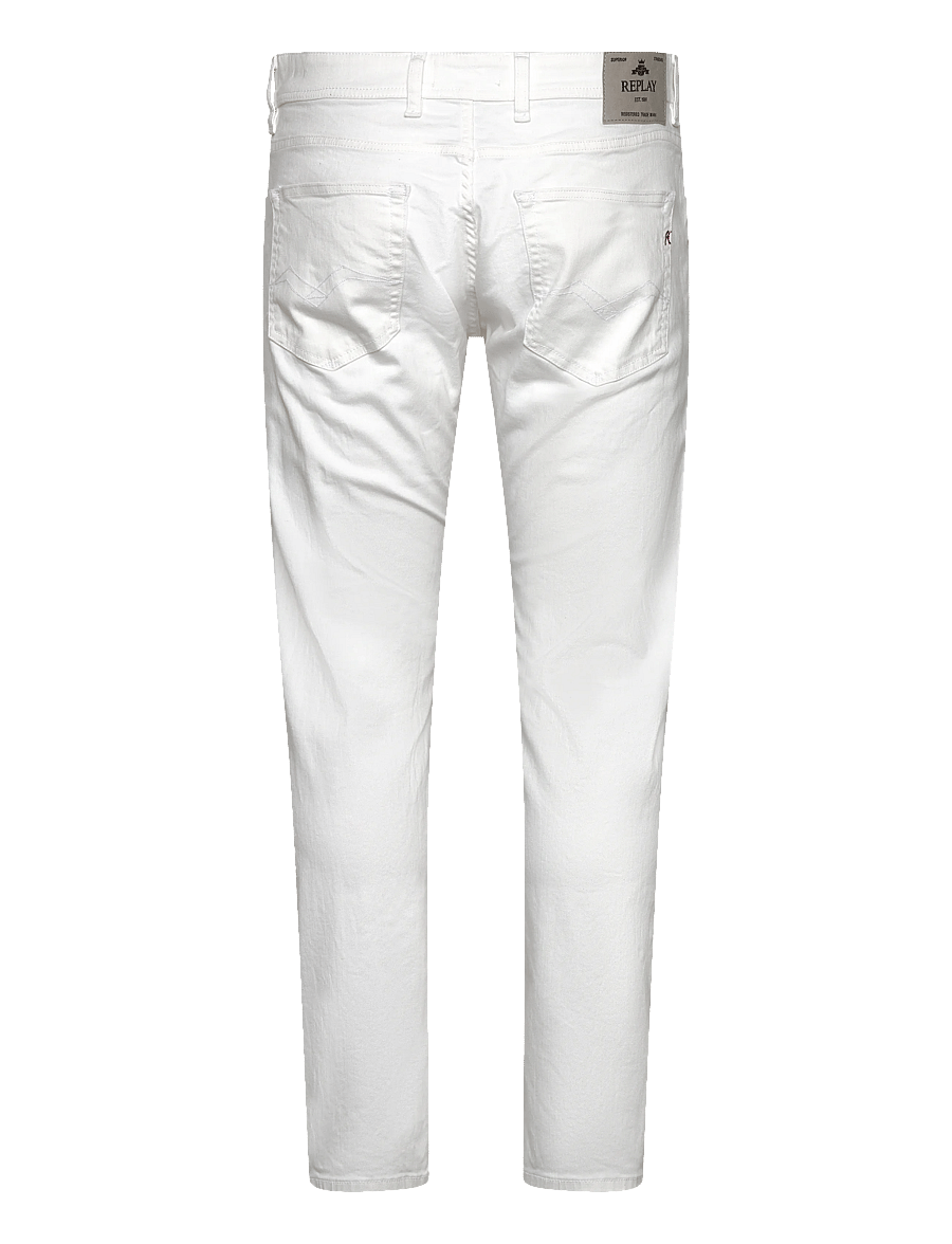 Replay - GROVER Trousers STRAIGHT - regular jeans - white - 2