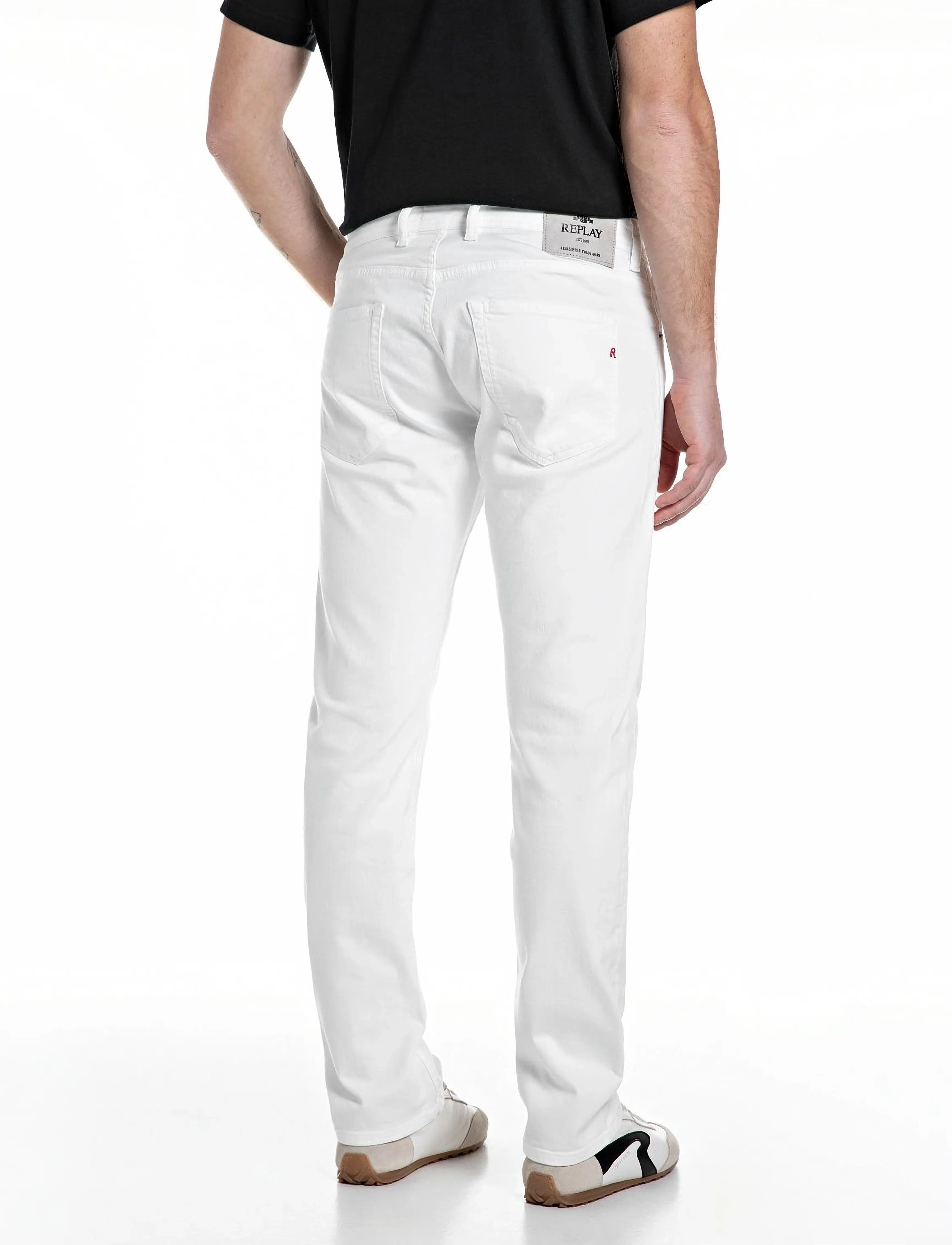 Replay - GROVER Trousers STRAIGHT - bukser & jeans - white - 3