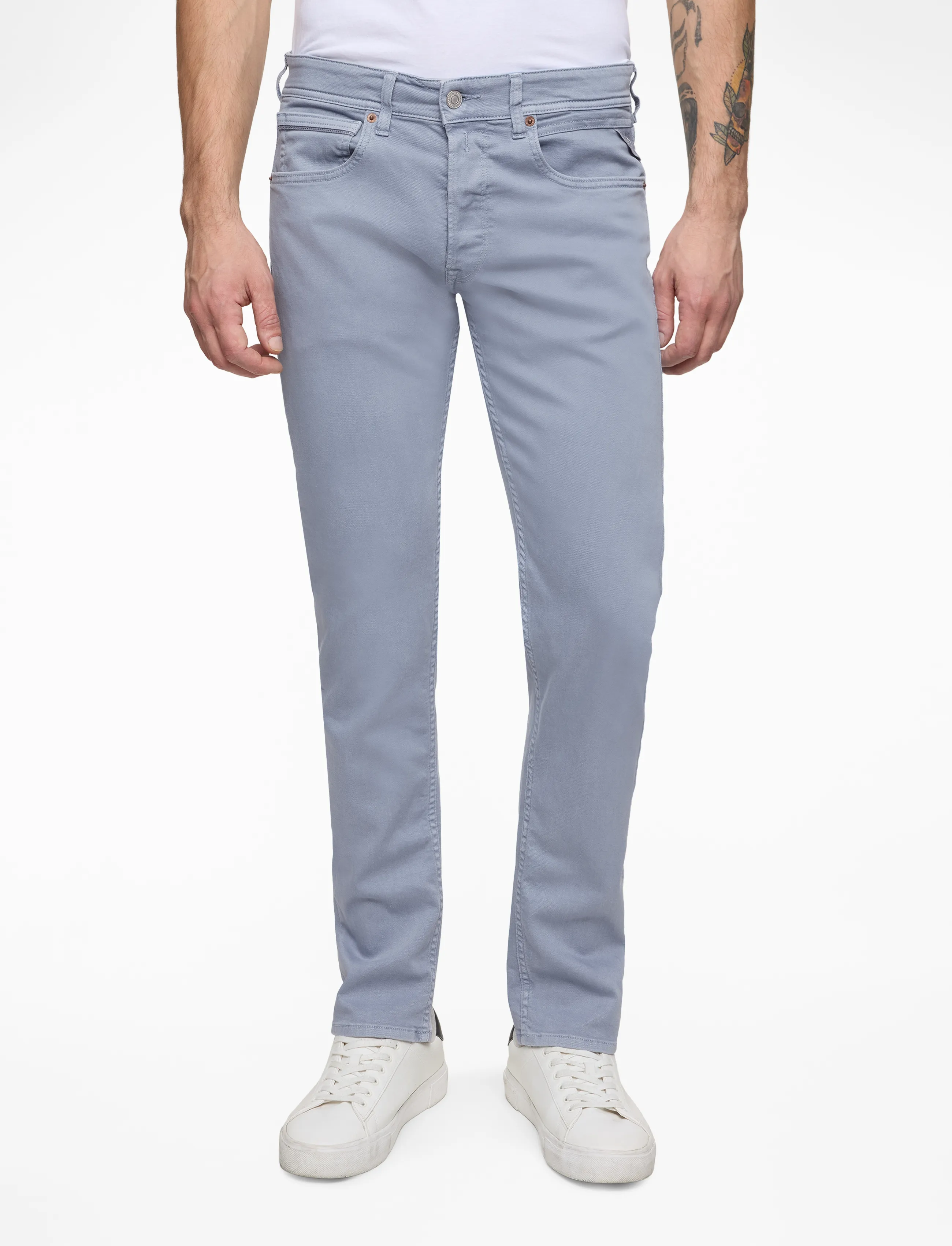 Replay GROVER Trousers STRAIGHT - Jeans - GREY / grey