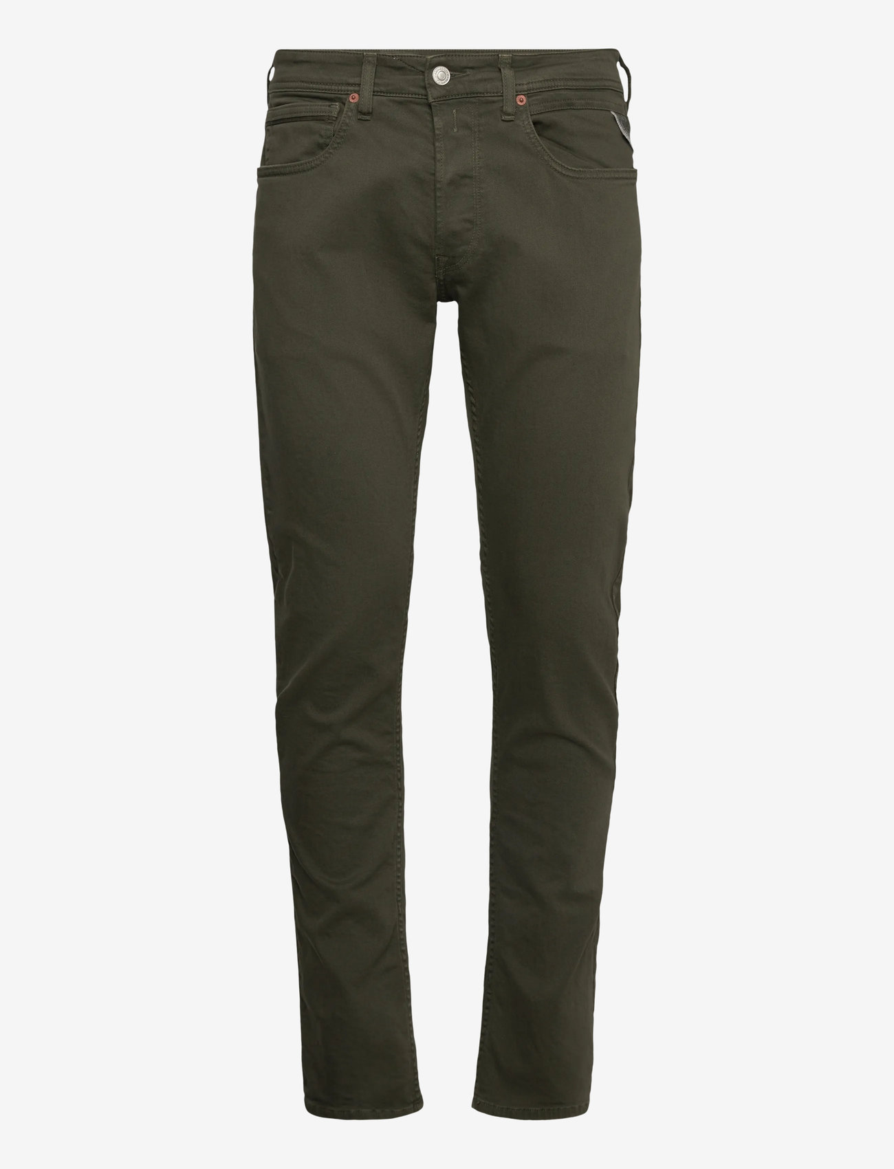 Replay - GROVER Trousers STRAIGHT - regular jeans - military green - 1