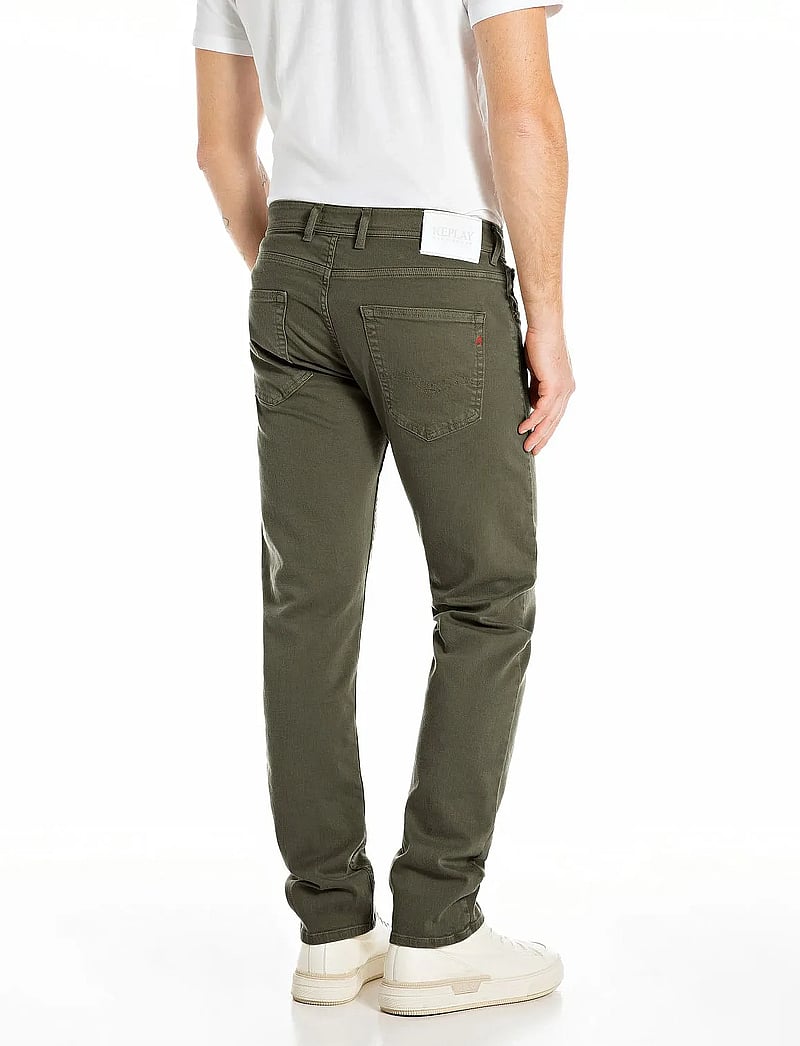 Replay - GROVER Trousers STRAIGHT - regular jeans - military green - 3
