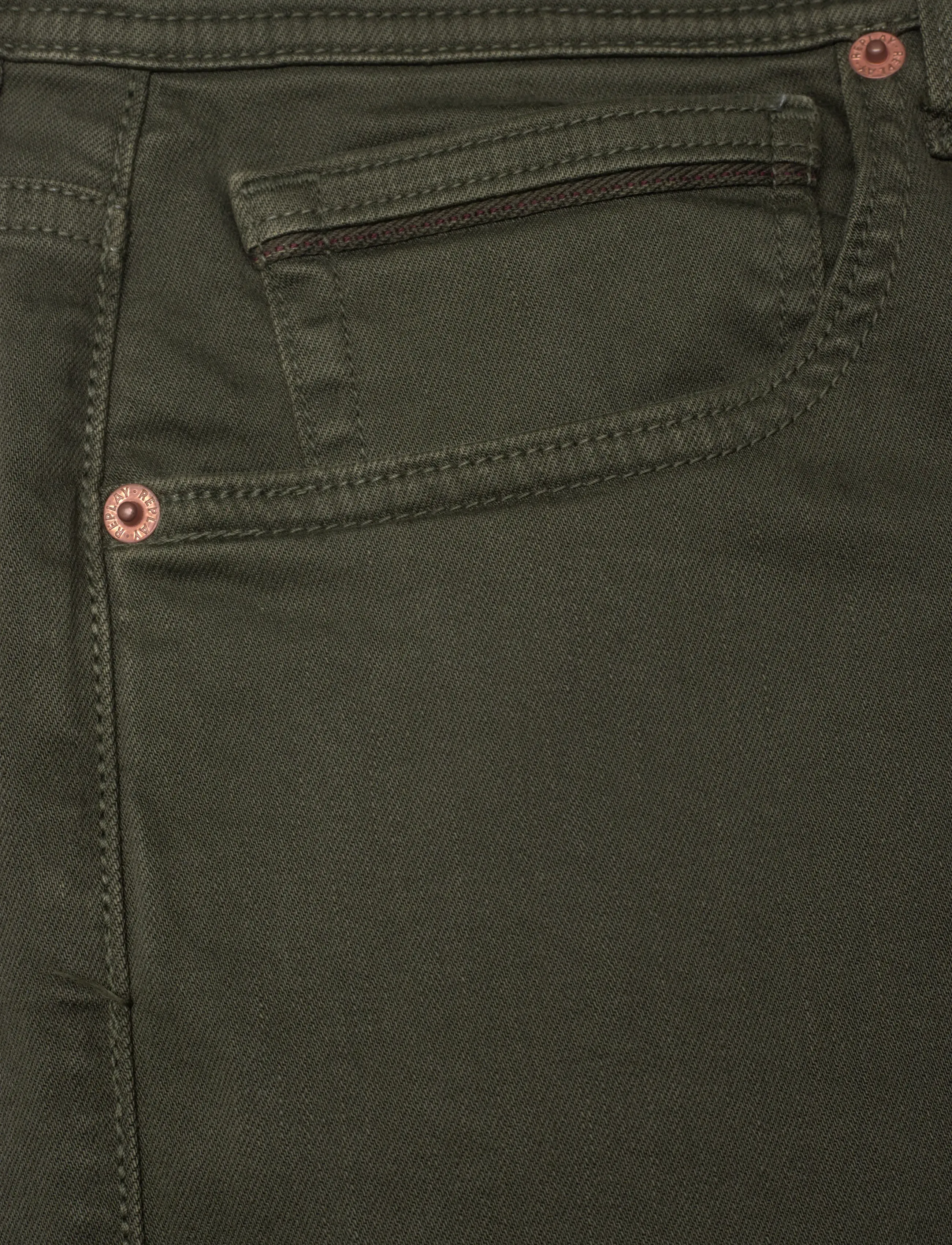 Replay - GROVER Trousers STRAIGHT - regular jeans - military green - 5