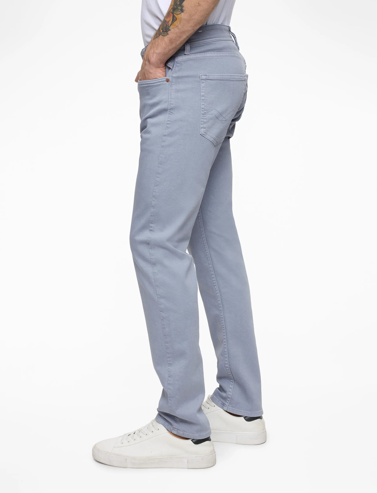 Replay - GROVER Trousers STRAIGHT - regular jeans - perwinkle - 3