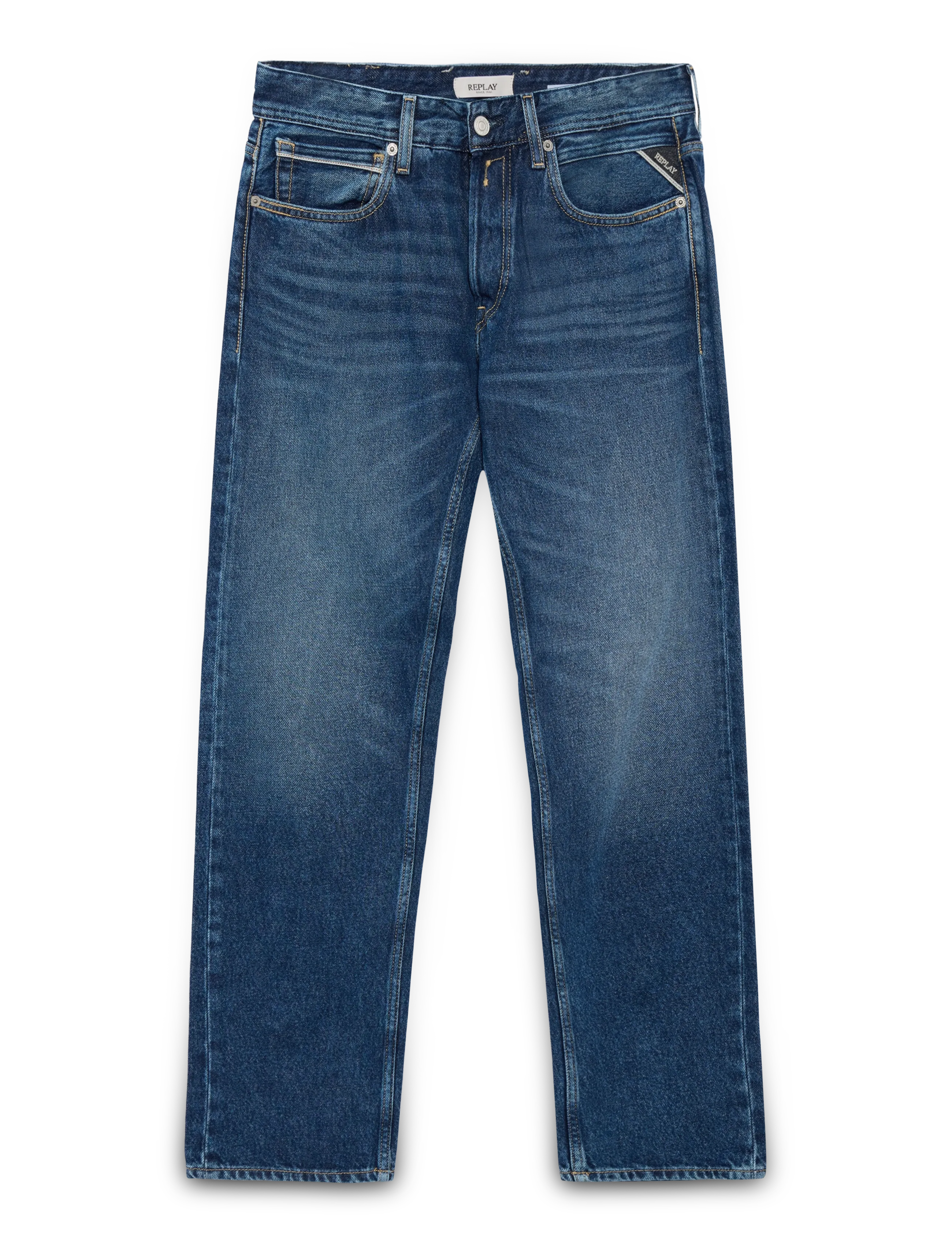 Replay - GROVER Trousers STRAIGHT 99 Denim - dark blue - 2