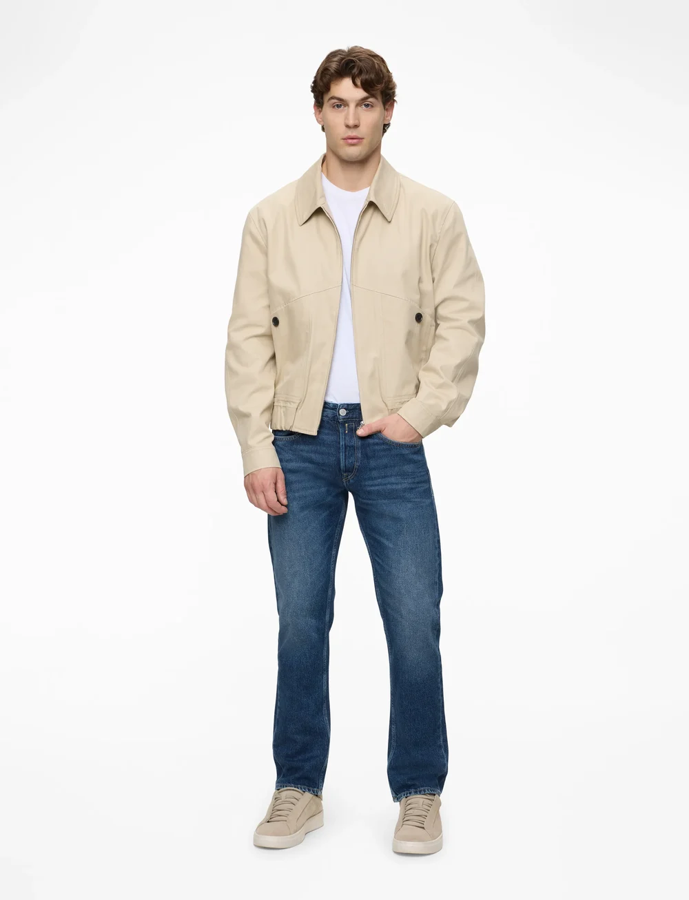 Replay - GROVER Trousers STRAIGHT 99 Denim - regular jeans - dark blue - 3