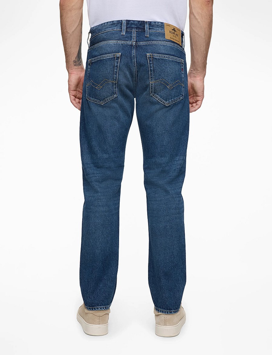 Replay - GROVER Trousers STRAIGHT 99 Denim - normale jeans - dark blue - 5