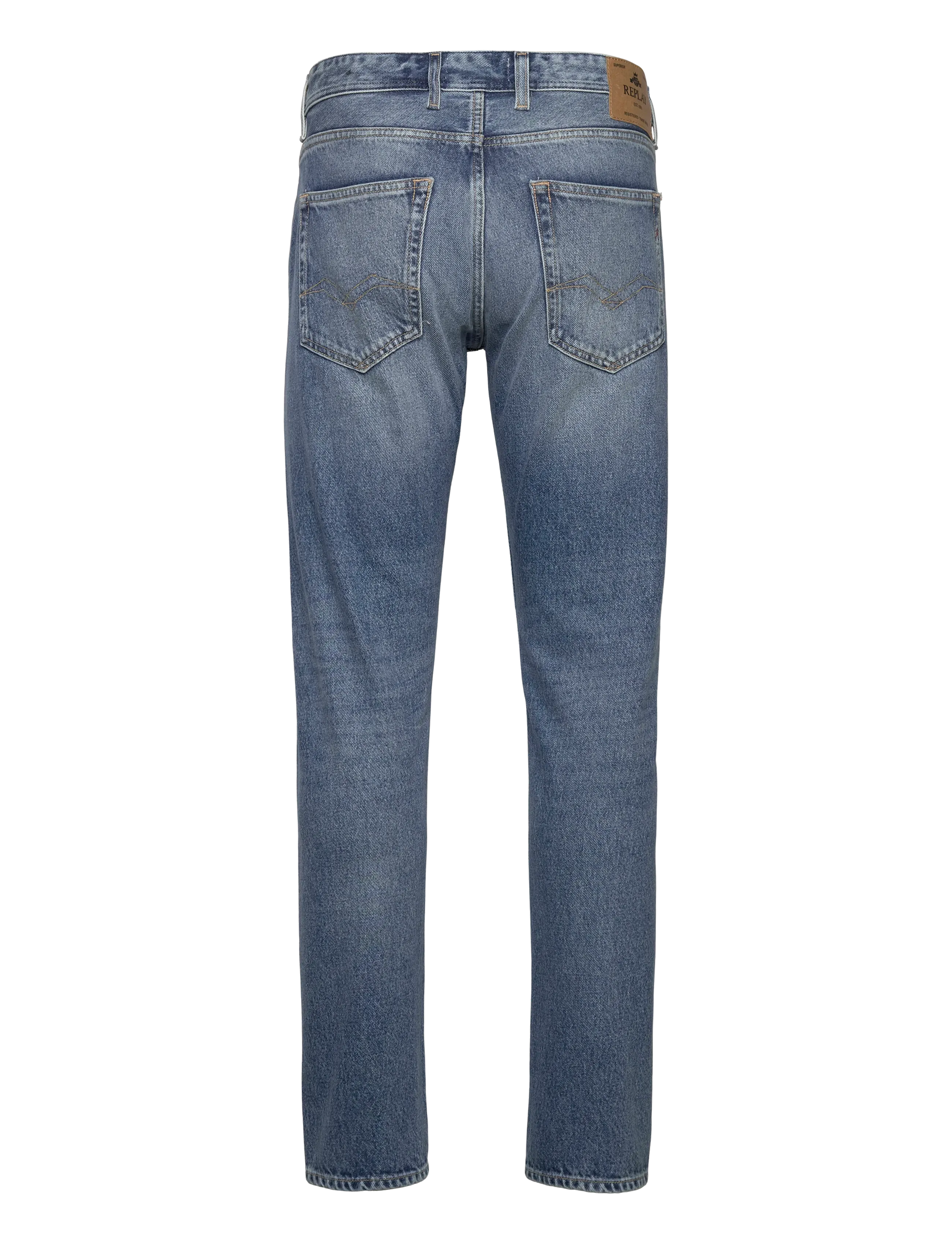 Replay - GROVER Trousers STRAIGHT 99 Denim - medium blue - 3