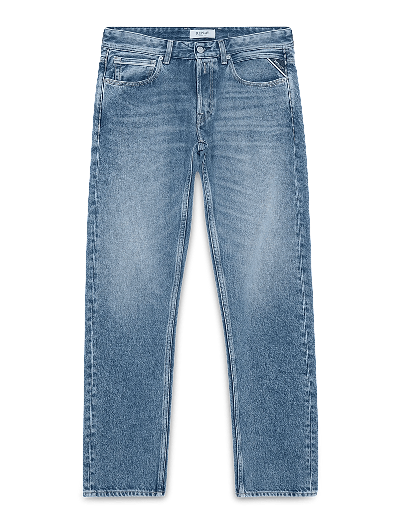 Replay - GROVER Trousers STRAIGHT 99 Denim - regular jeans - medium blue - 1