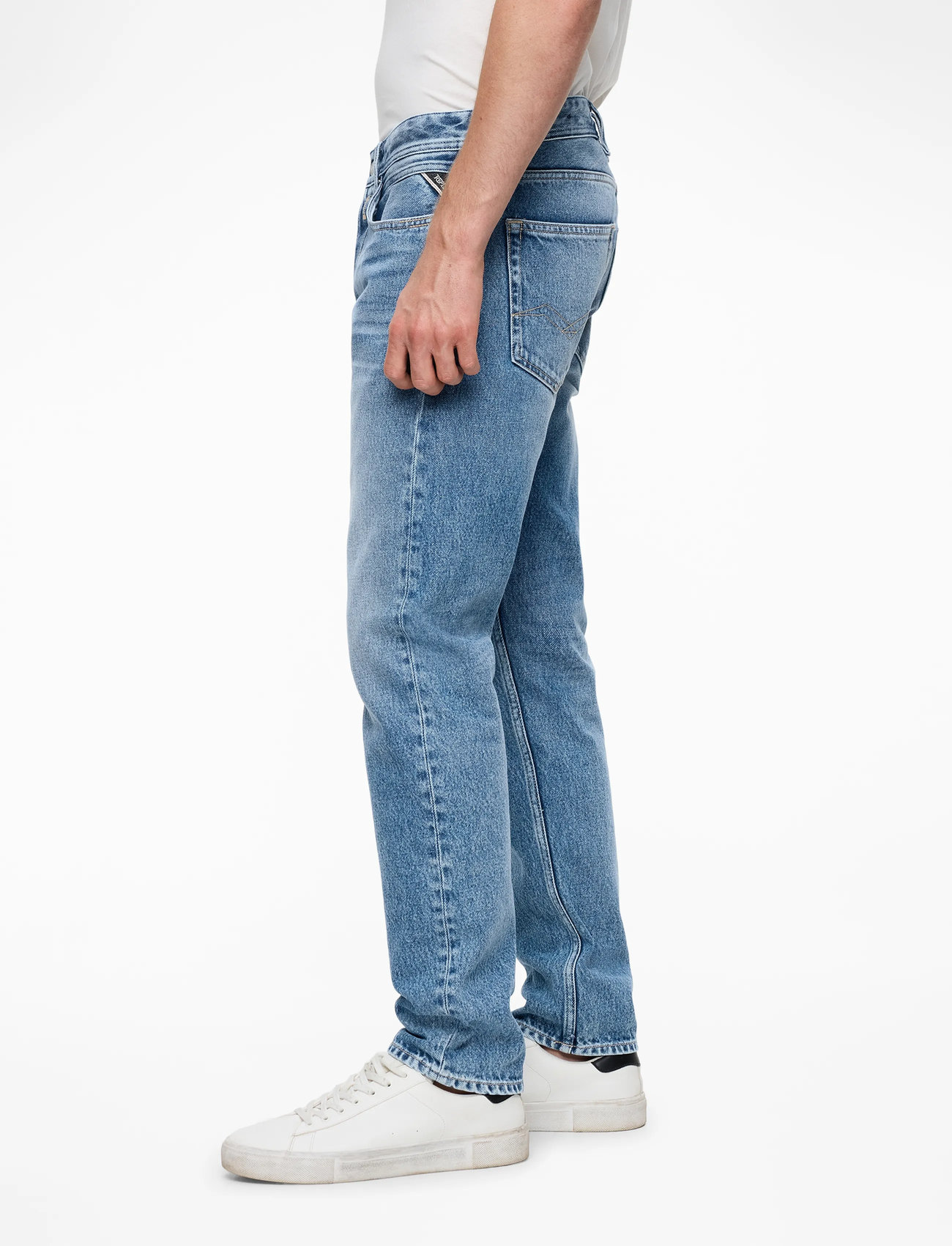 Replay - GROVER Trousers STRAIGHT 99 Denim - regular jeans - medium blue - 3