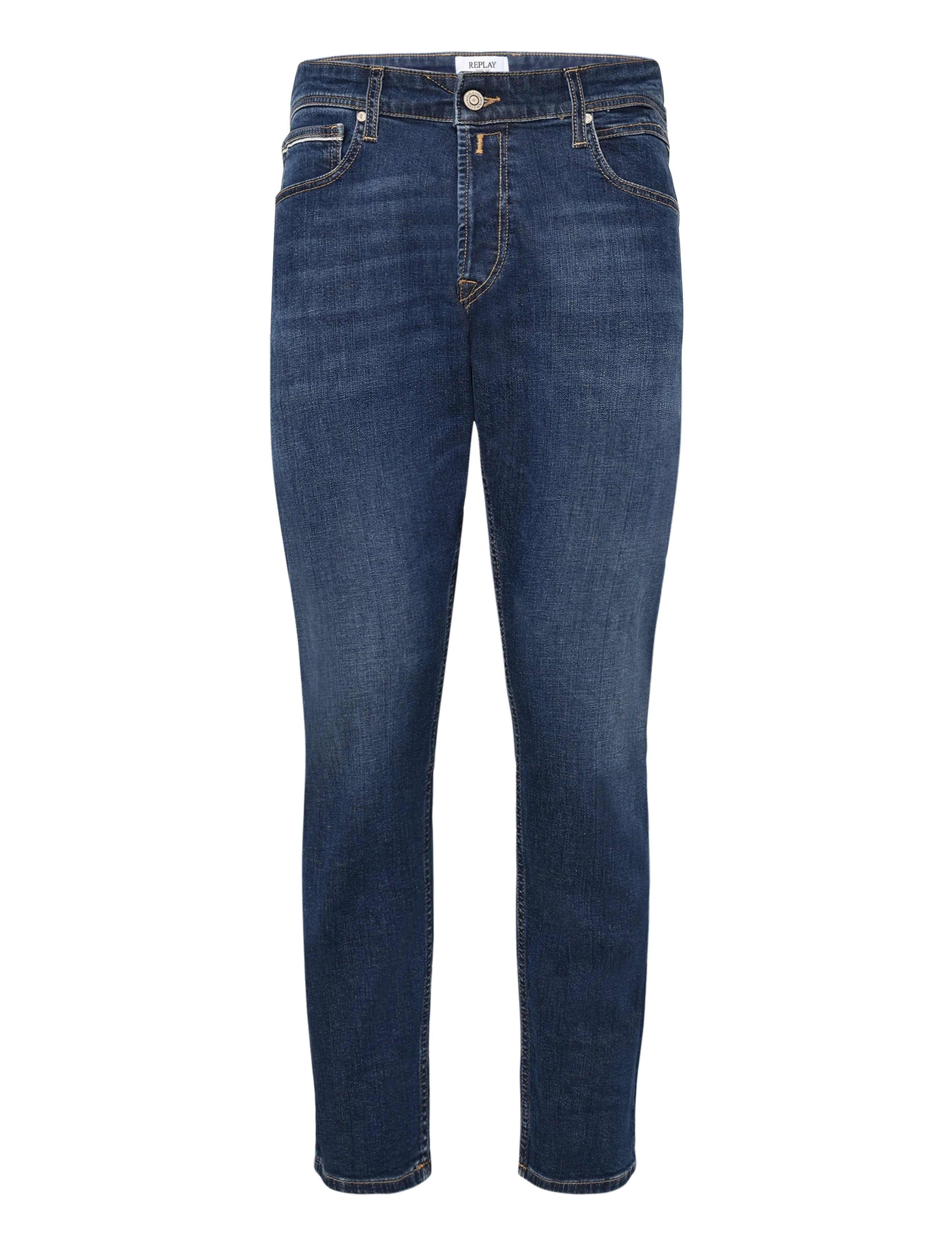 Replay GROVER Trousers STRAIGHT 573 ECO PLUS,Sustainable - Kleidung - BLUE / blue