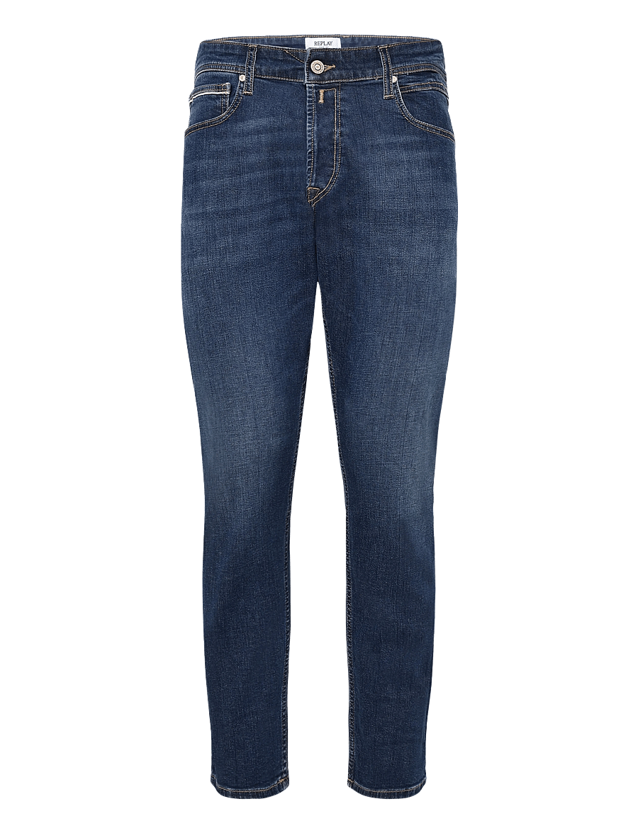 Replay - GROVER Trousers STRAIGHT 573 ECO PLUS,Sustainable - regular jeans - blue - 1