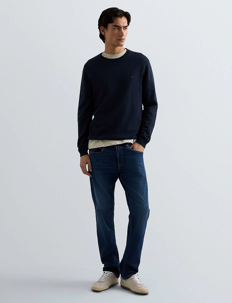 Replay - GROVER Trousers STRAIGHT 573 ECO PLUS,Sustainable - regular jeans - blue - 4