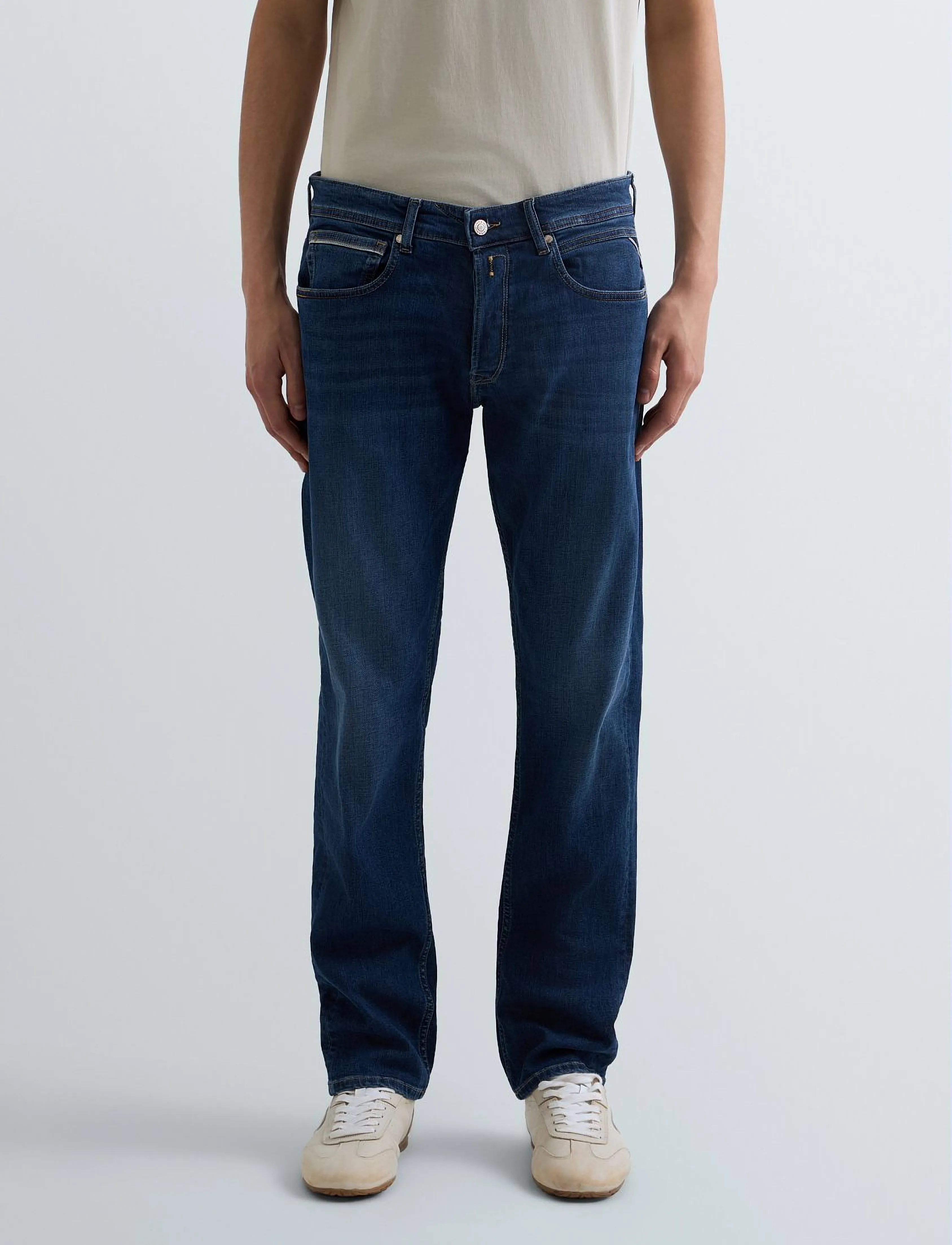 Replay - GROVER Trousers STRAIGHT 573 ECO PLUS,Sustainable - regular jeans - blue - 5