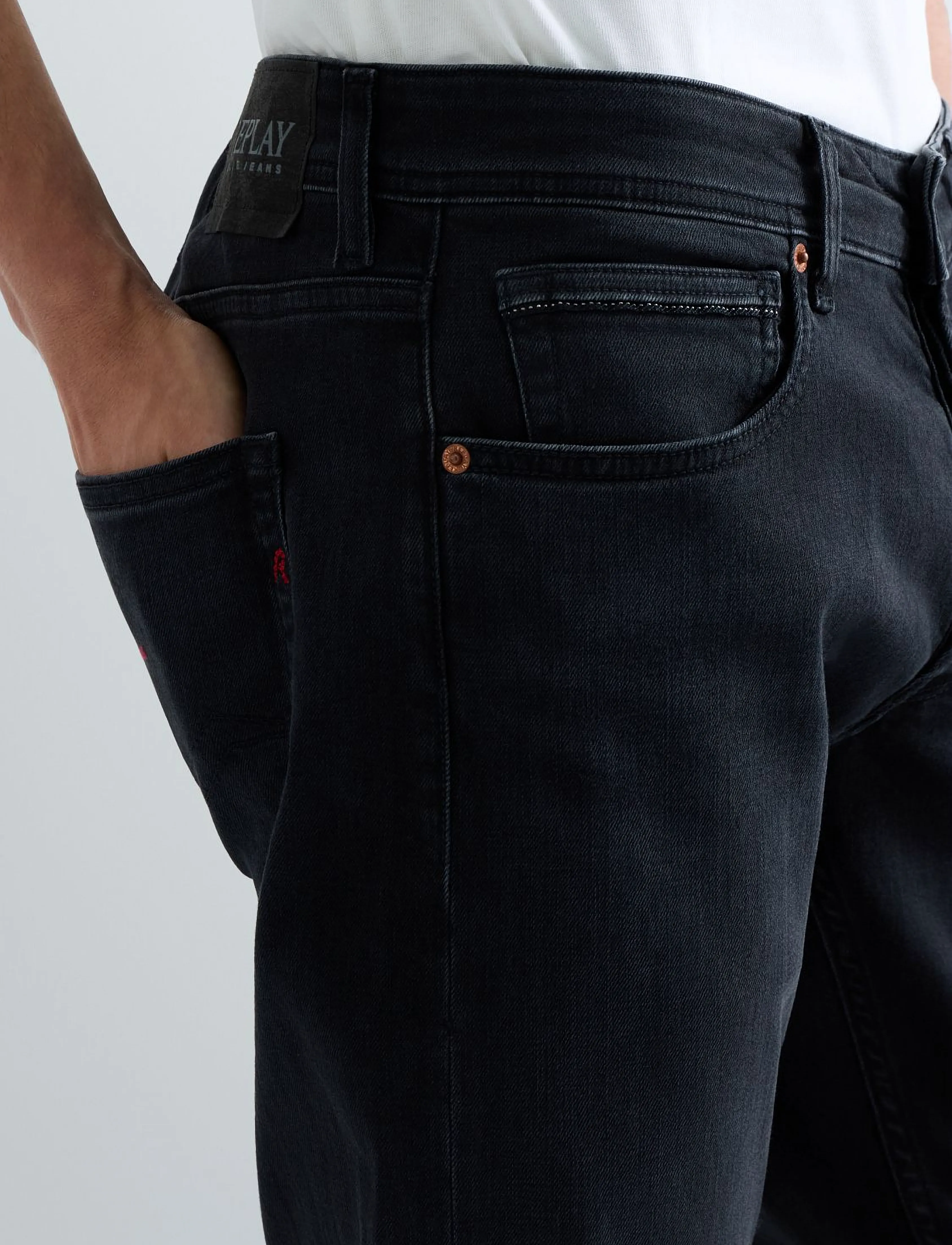 REPLAY Grover Trousers Straight 573 Eco Plus,Sustainable straight leg jeans herr – bild 8